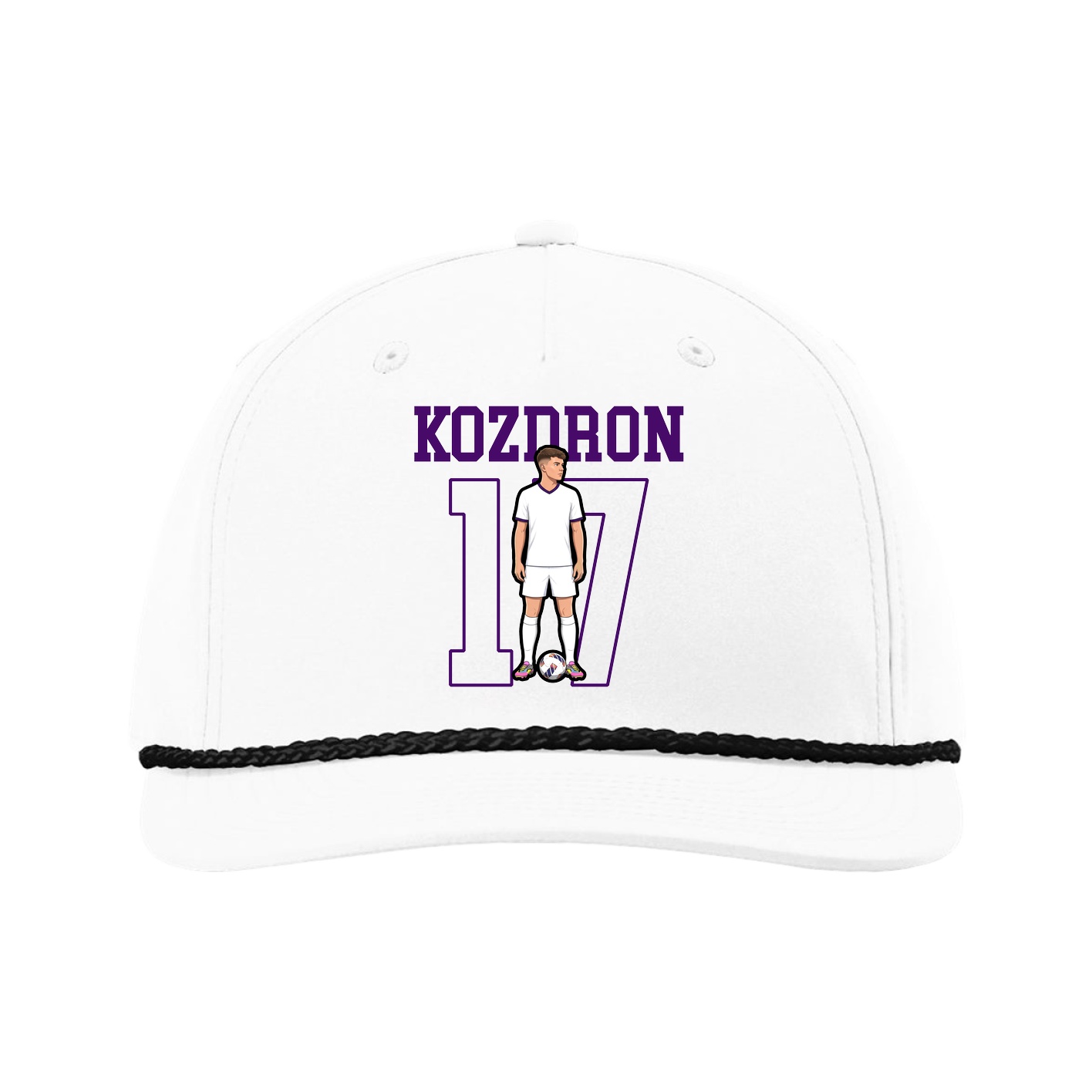 Five-Panel Classic Rope Cap — Shirsey in White
