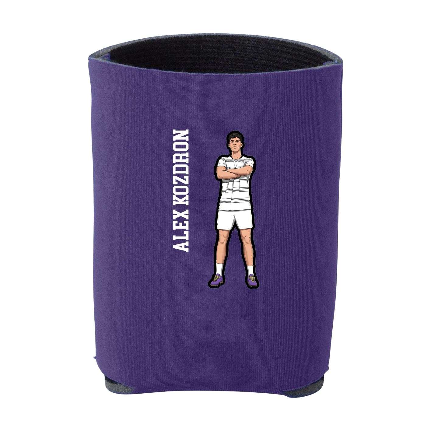 Can Holder — Name Vertical in Purple