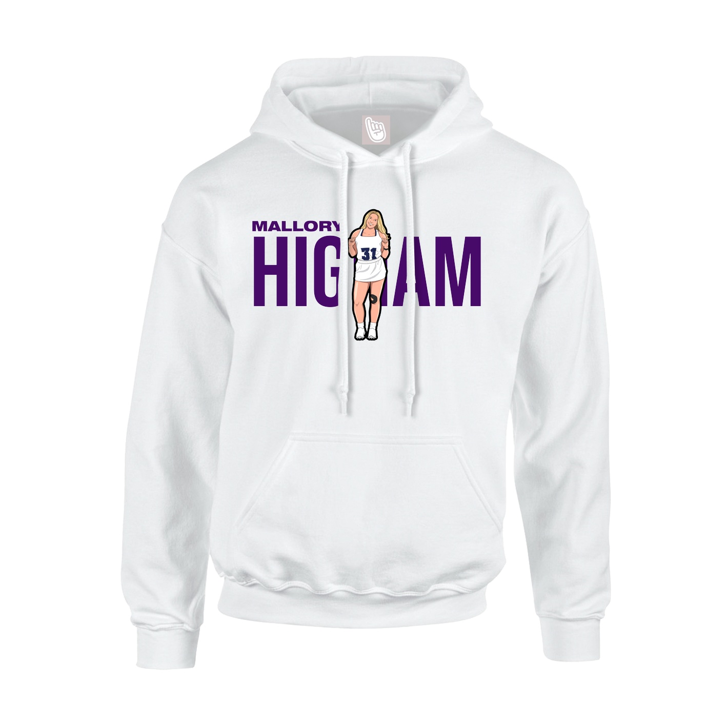 Hoodie — Player Name in White