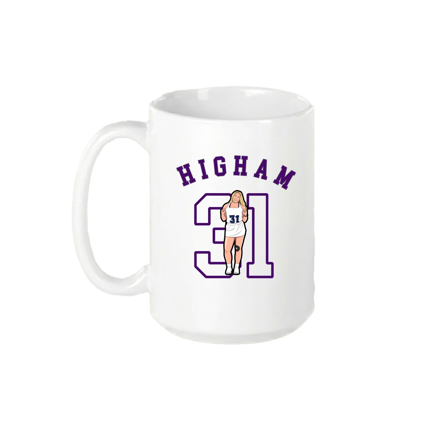 15oz Coffee Mug — Shirsey Arch in White
