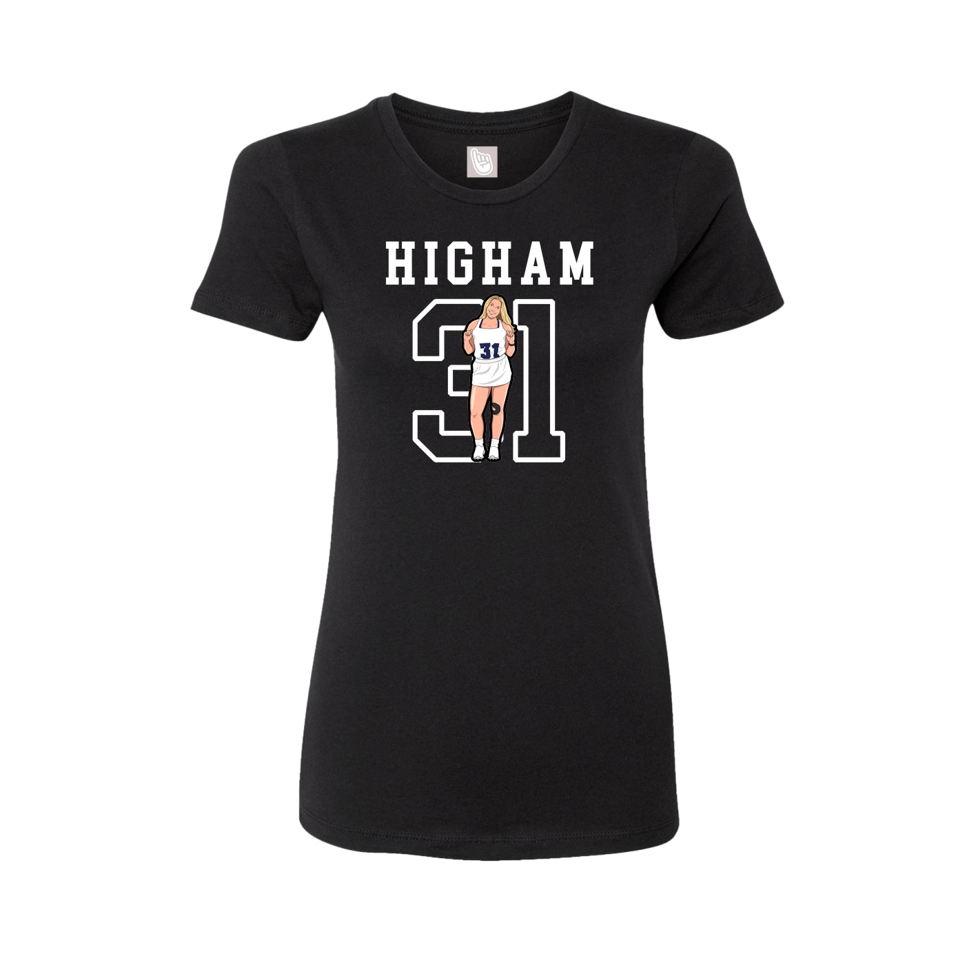 Fitted Women's Tee — Shirsey in Black