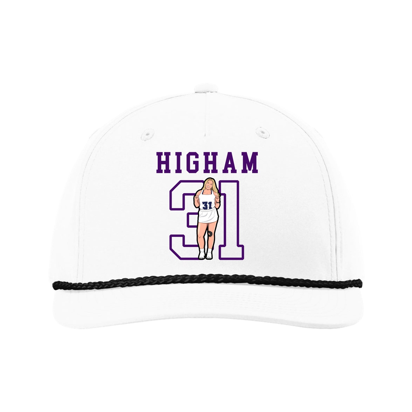 Five-Panel Classic Rope Cap — Shirsey in White