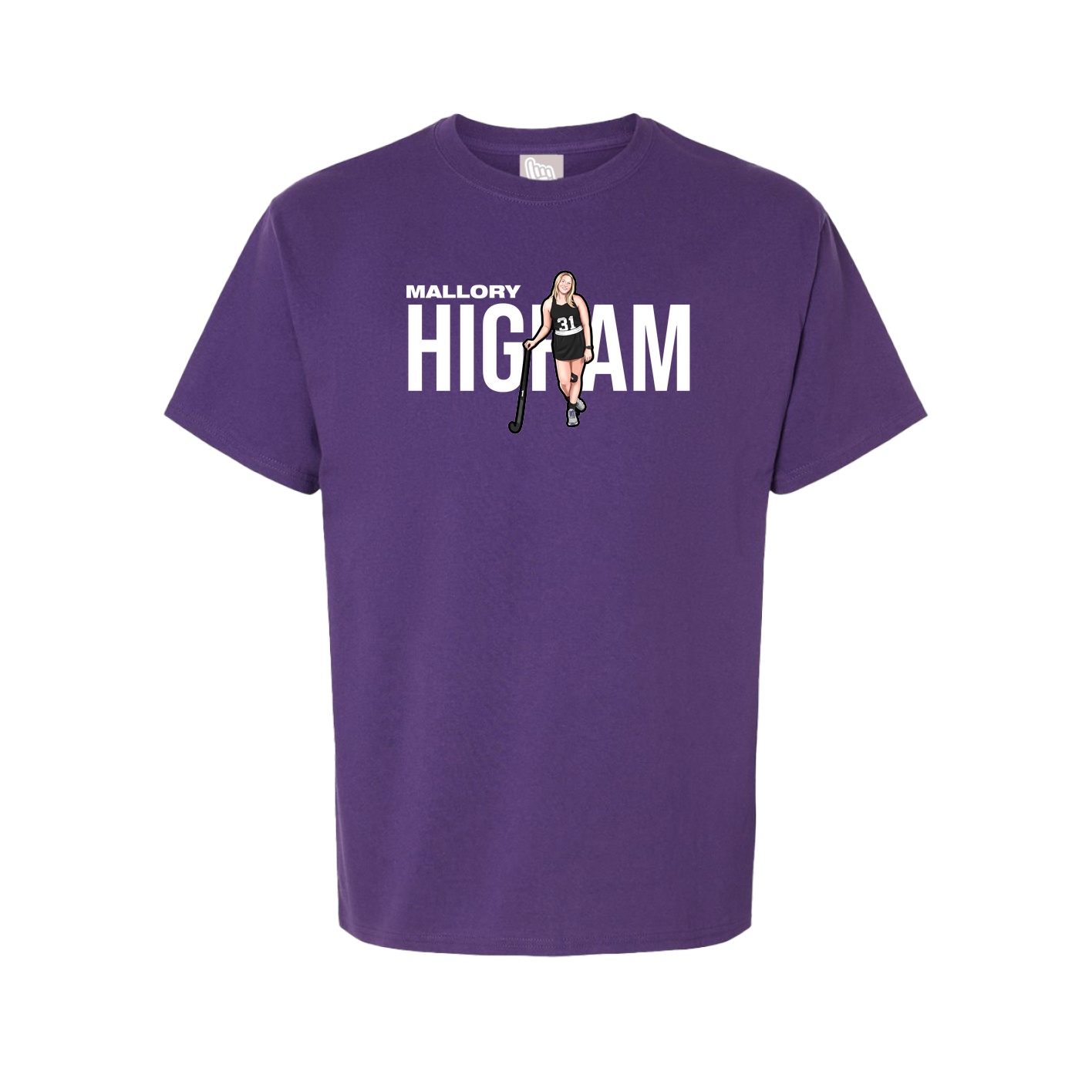Youth Tee — Player Name in Purple