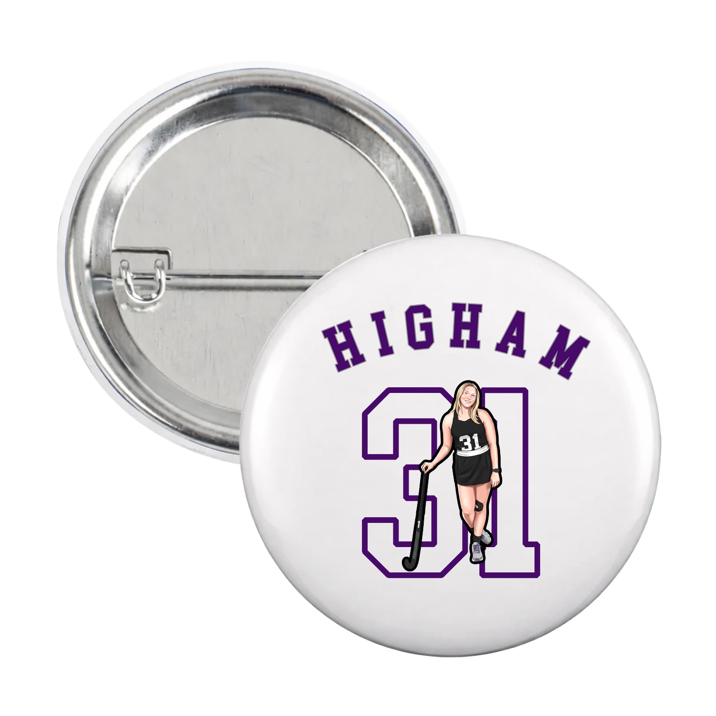 Game Day Button — Shirsey Arch in White