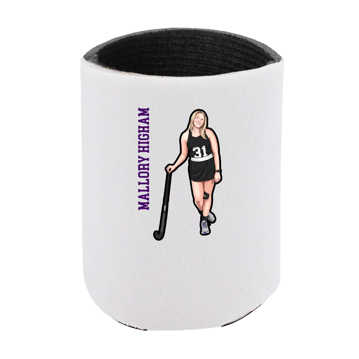 Can Holder — Name Vertical in White