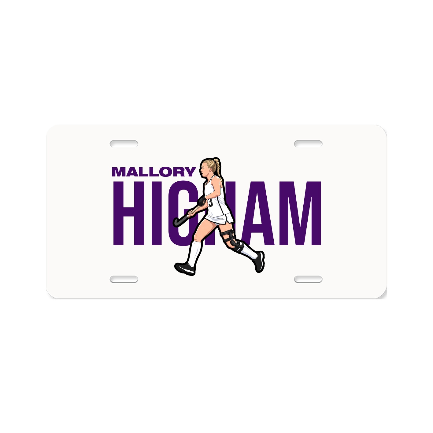 License Plate — Player Name in Classic