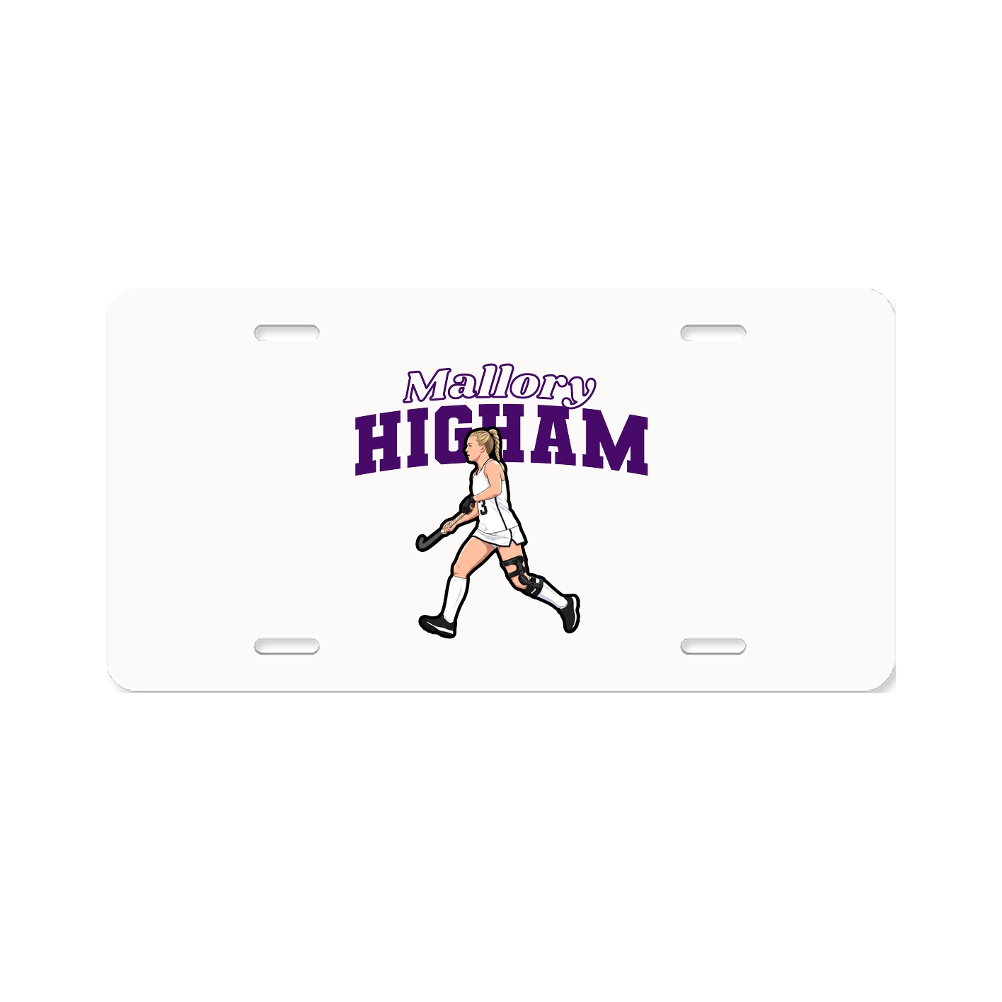 License Plate — Name Arch in Classic
