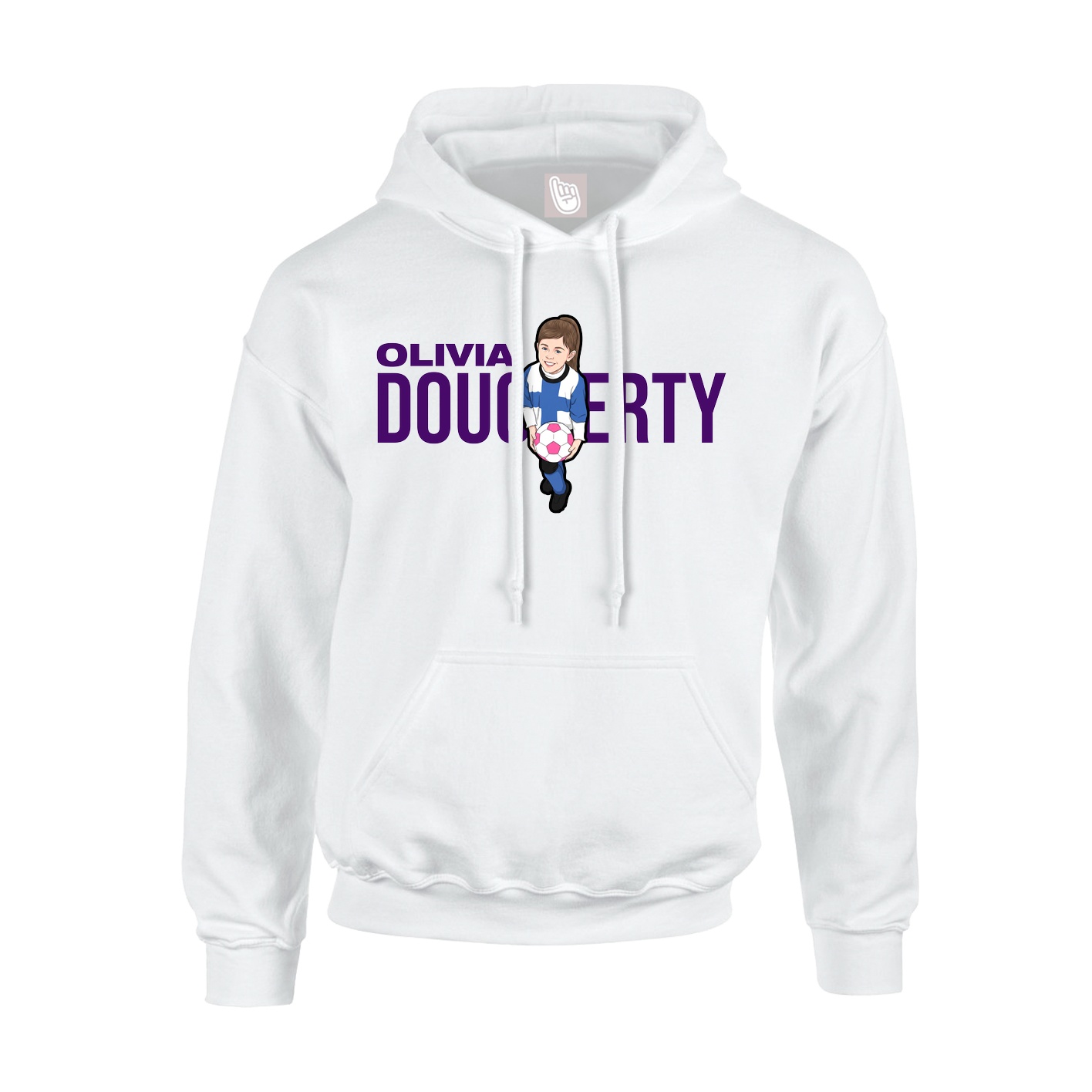 Hoodie — Player Name in White