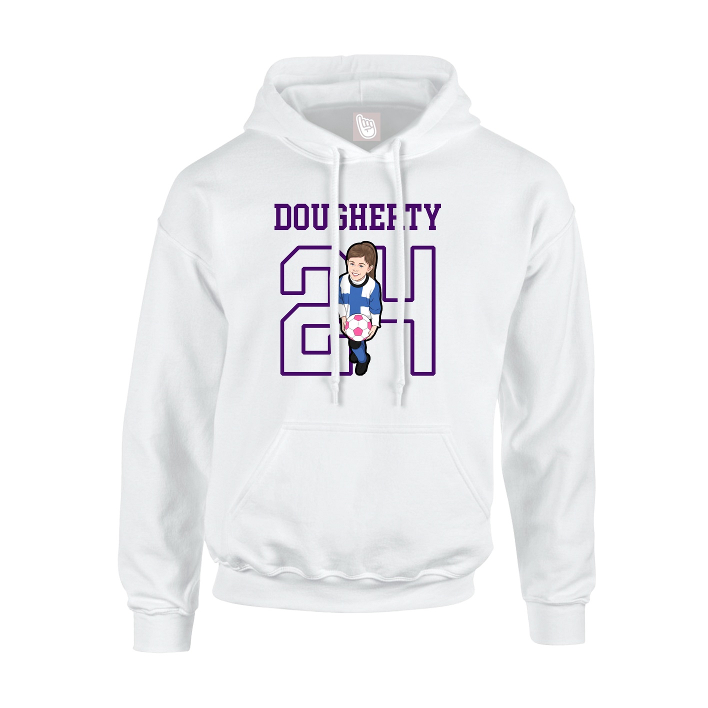 Youth Hoodie — Shirsey in White