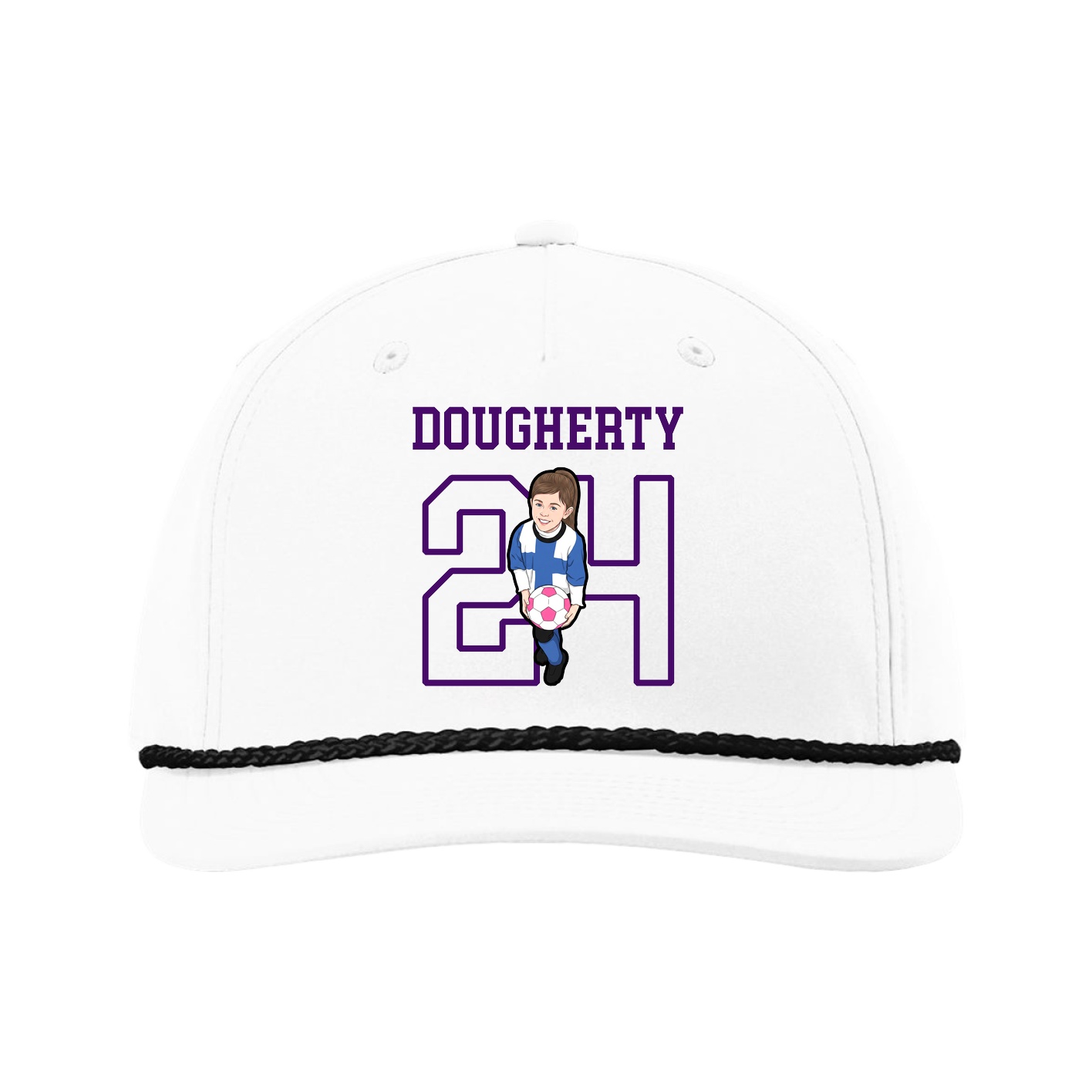 Five-Panel Classic Rope Cap — Shirsey in White