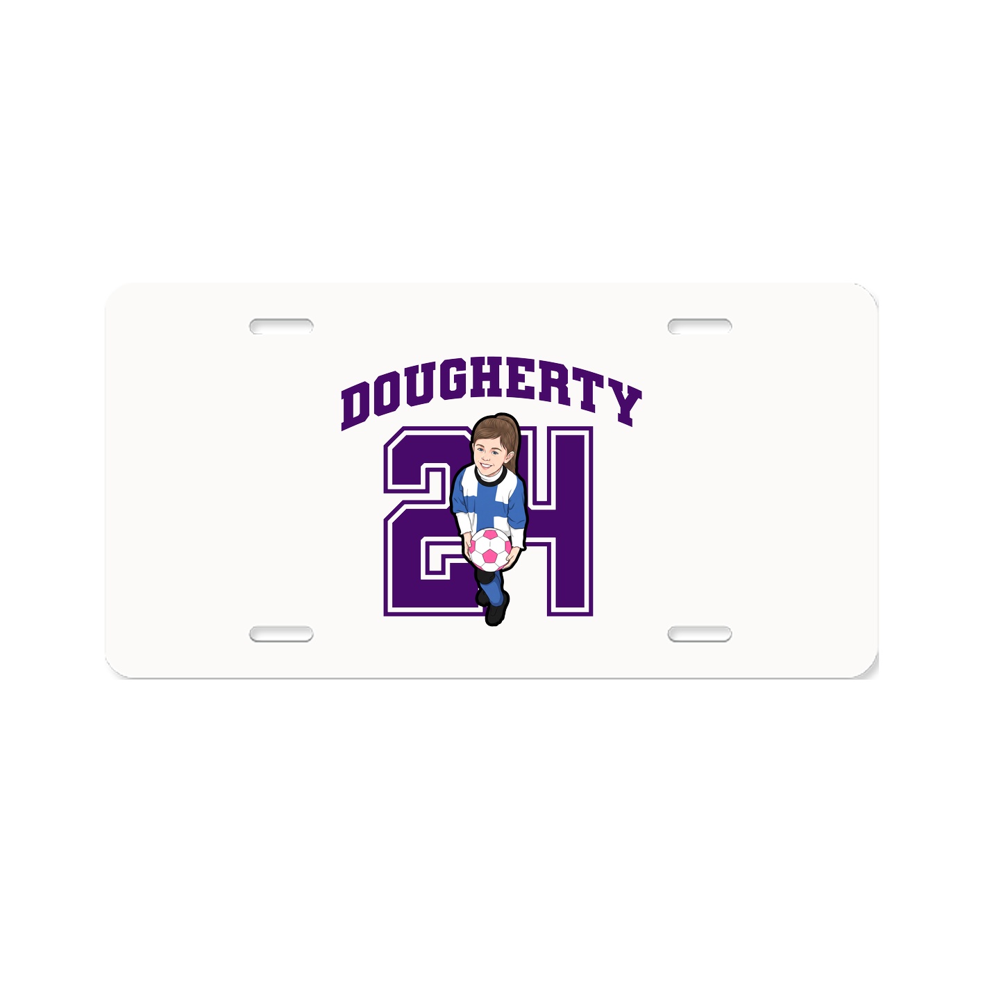 License Plate — Number in Classic