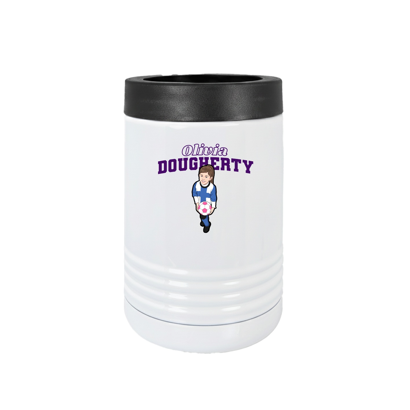 Beverage Holder — Name Arch in White