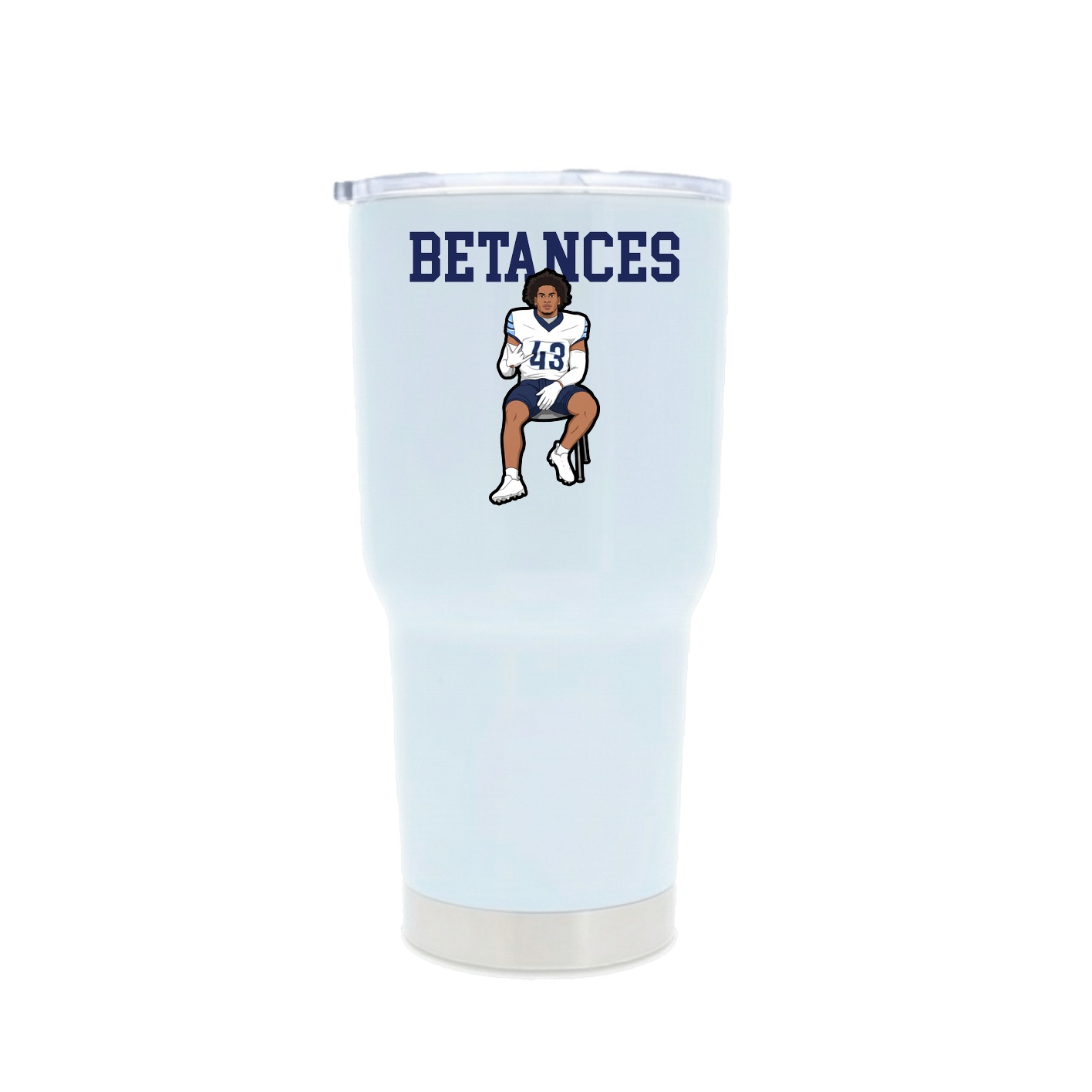 30oz Stainless Steel Tumbler — Shirsey in White