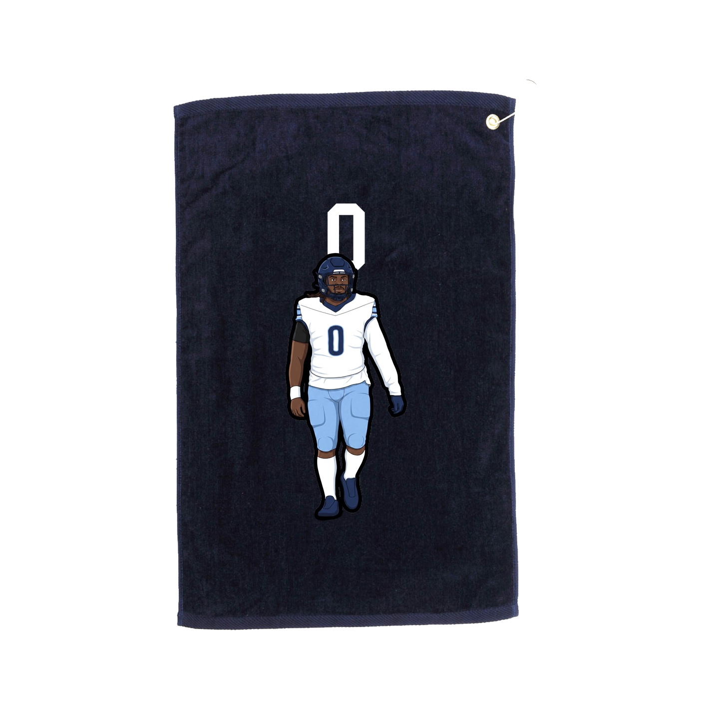 Golf Towel — Number Top in Navy