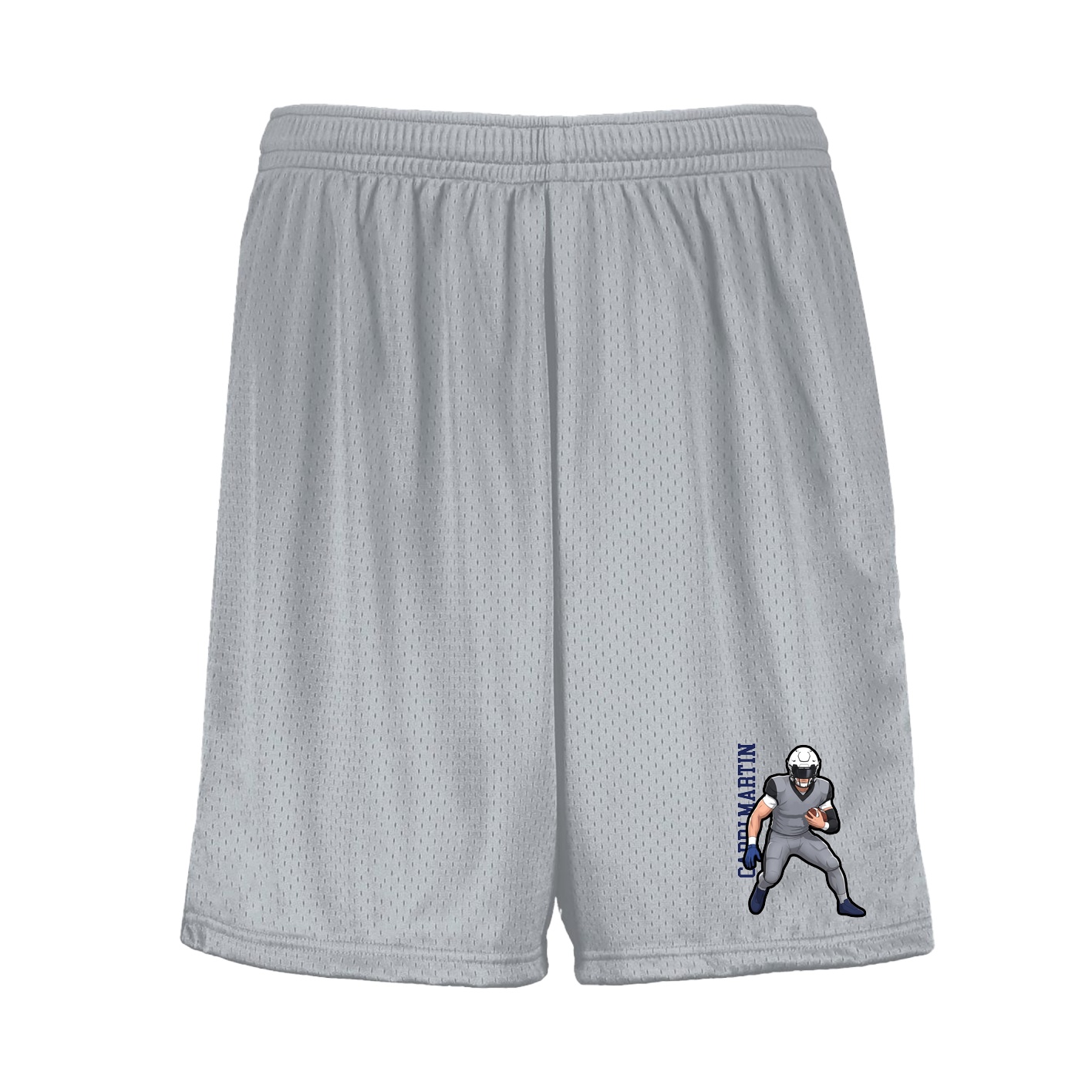 Shorts — Name Vertical in Silver