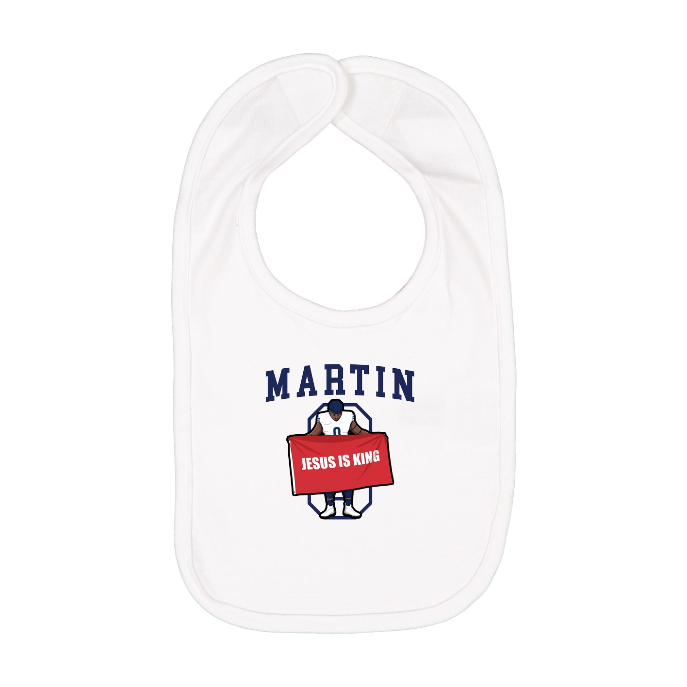 Infant Bib — Shirsey in White