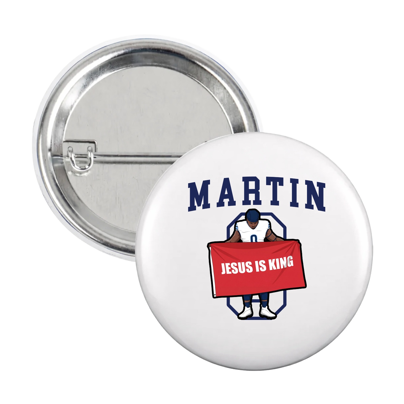 Game Day Button — Shirsey in White