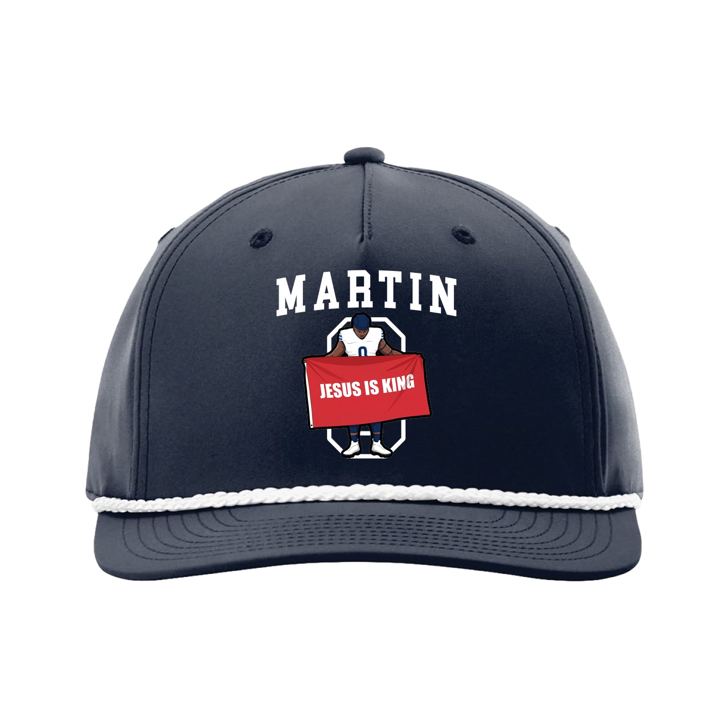 Five-Panel Classic Rope Cap — Shirsey in Navy
