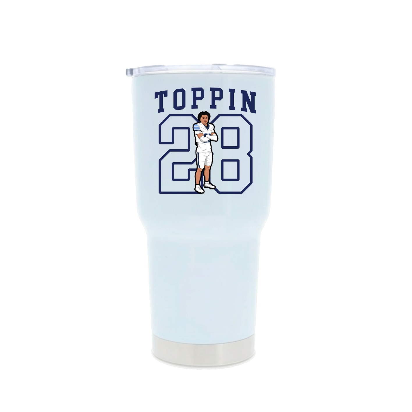 30oz Stainless Steel Tumbler — Shirsey in White
