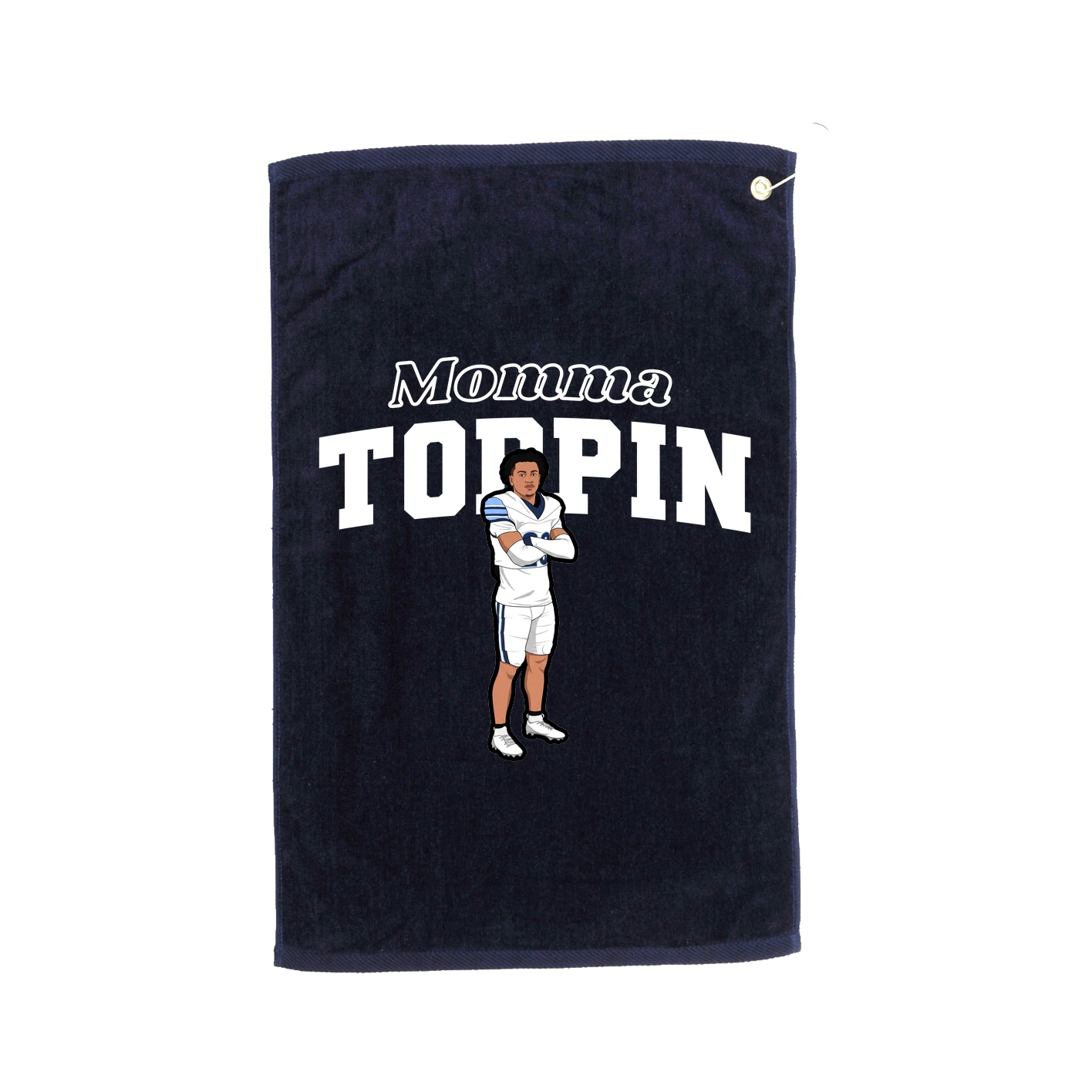 Golf Towel — Mothers Day Block in Navy