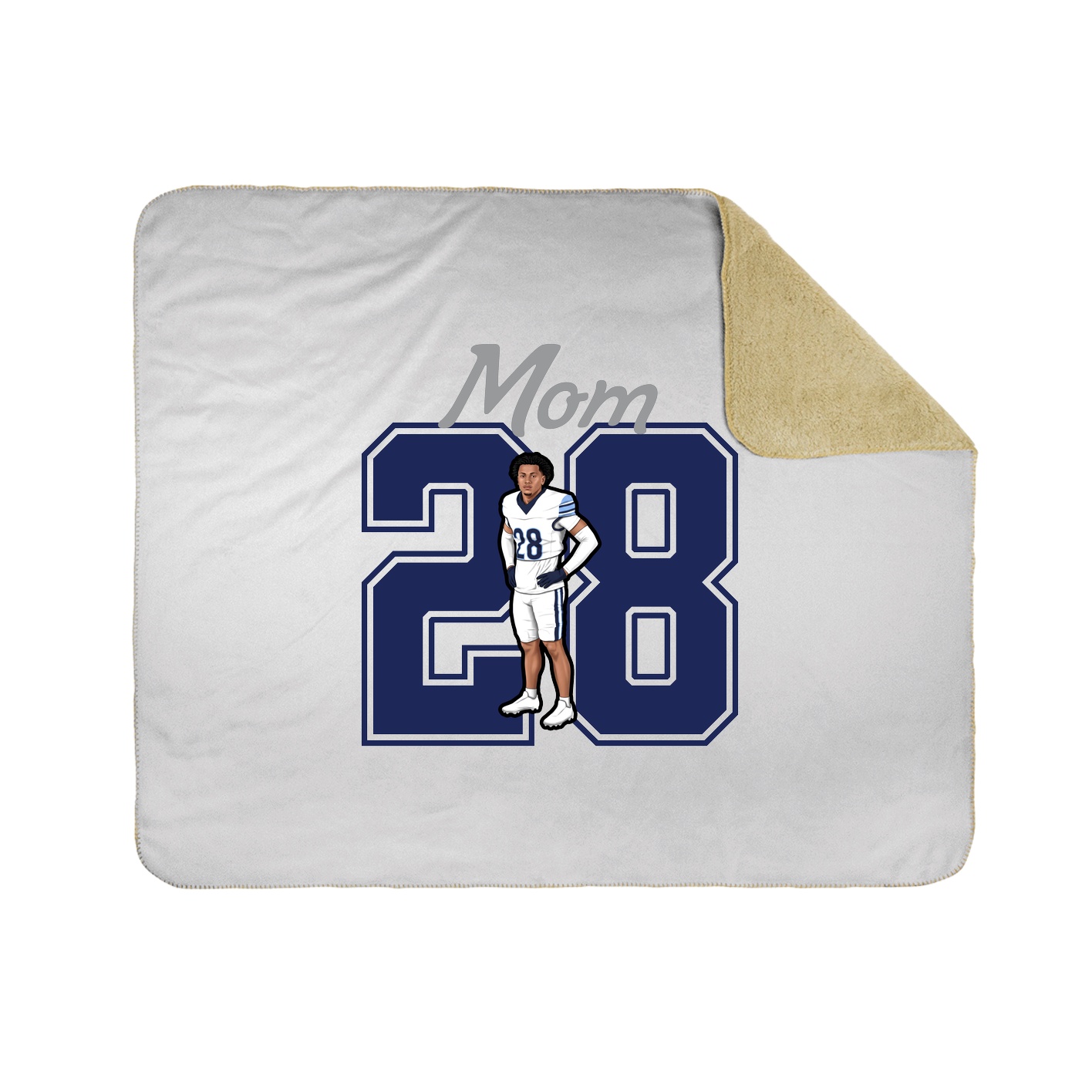 Throw Blanket — Mothers Day Shirsey in White