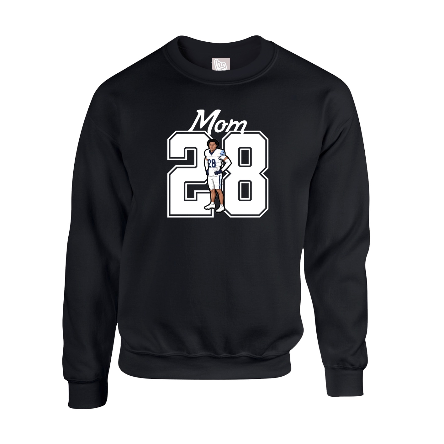Fleece Crew — Mothers Day Shirsey in Black