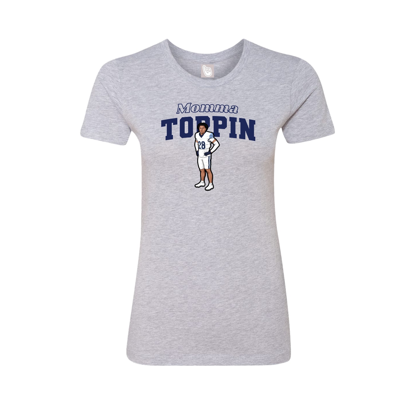 Womens Tee — Mothers Day Block in Grey