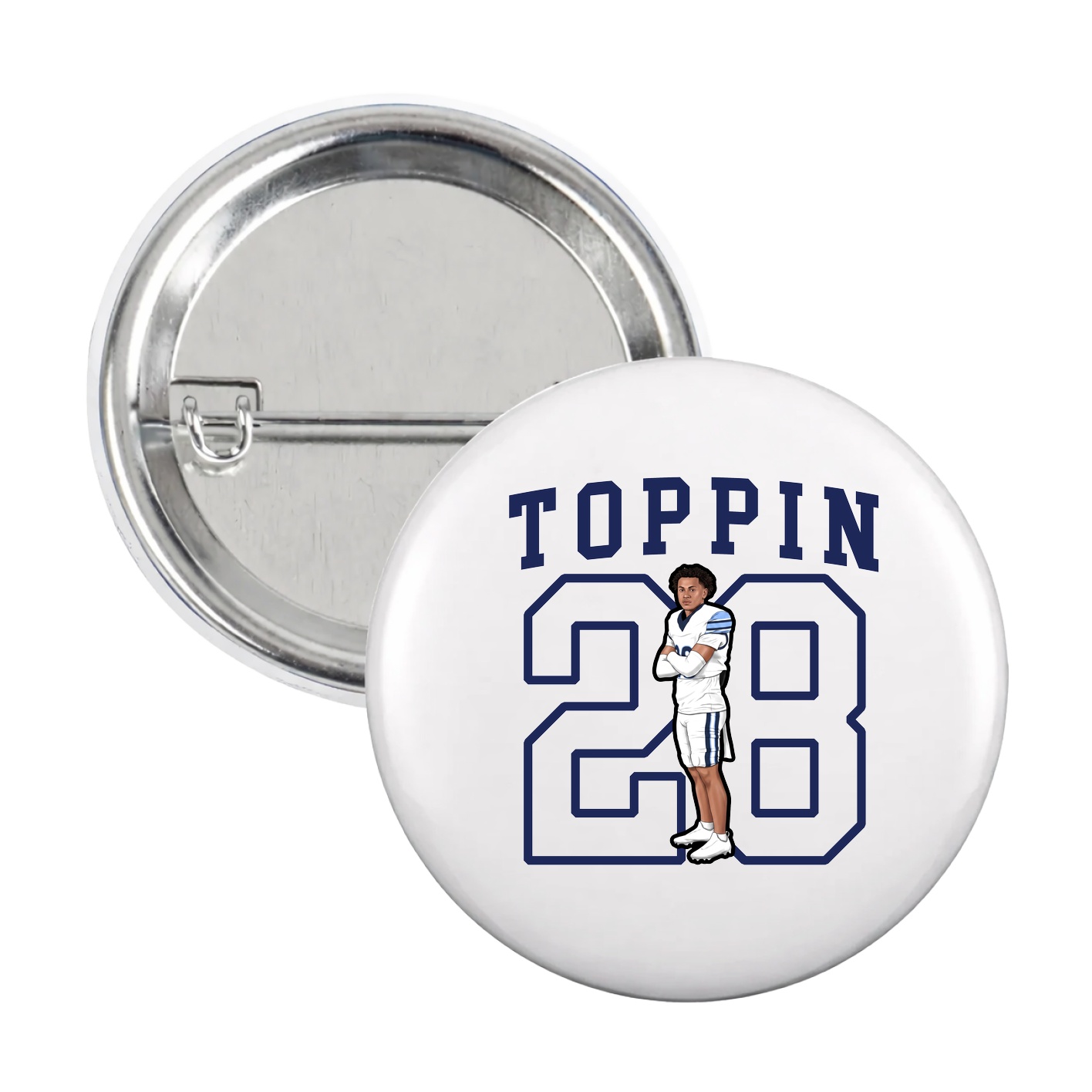 Game Day Button — Shirsey in White
