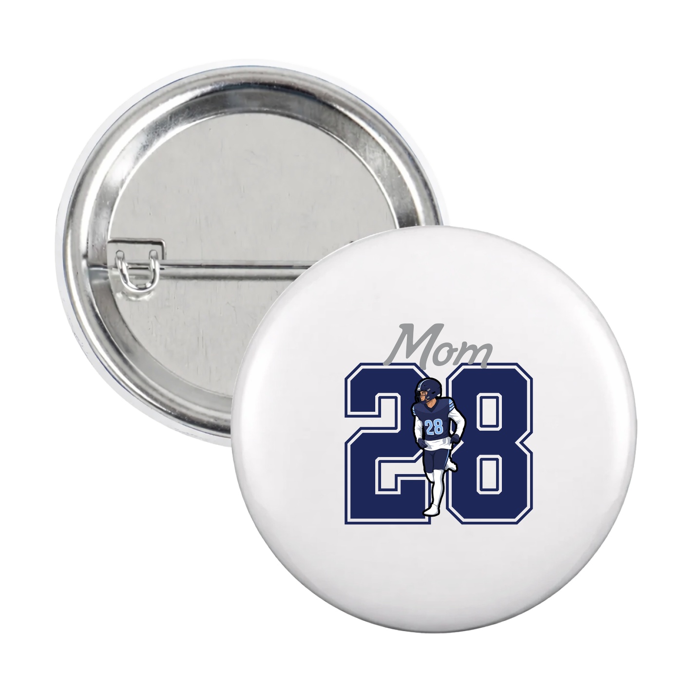 Game Day Button — Mothers Day Shirsey in White