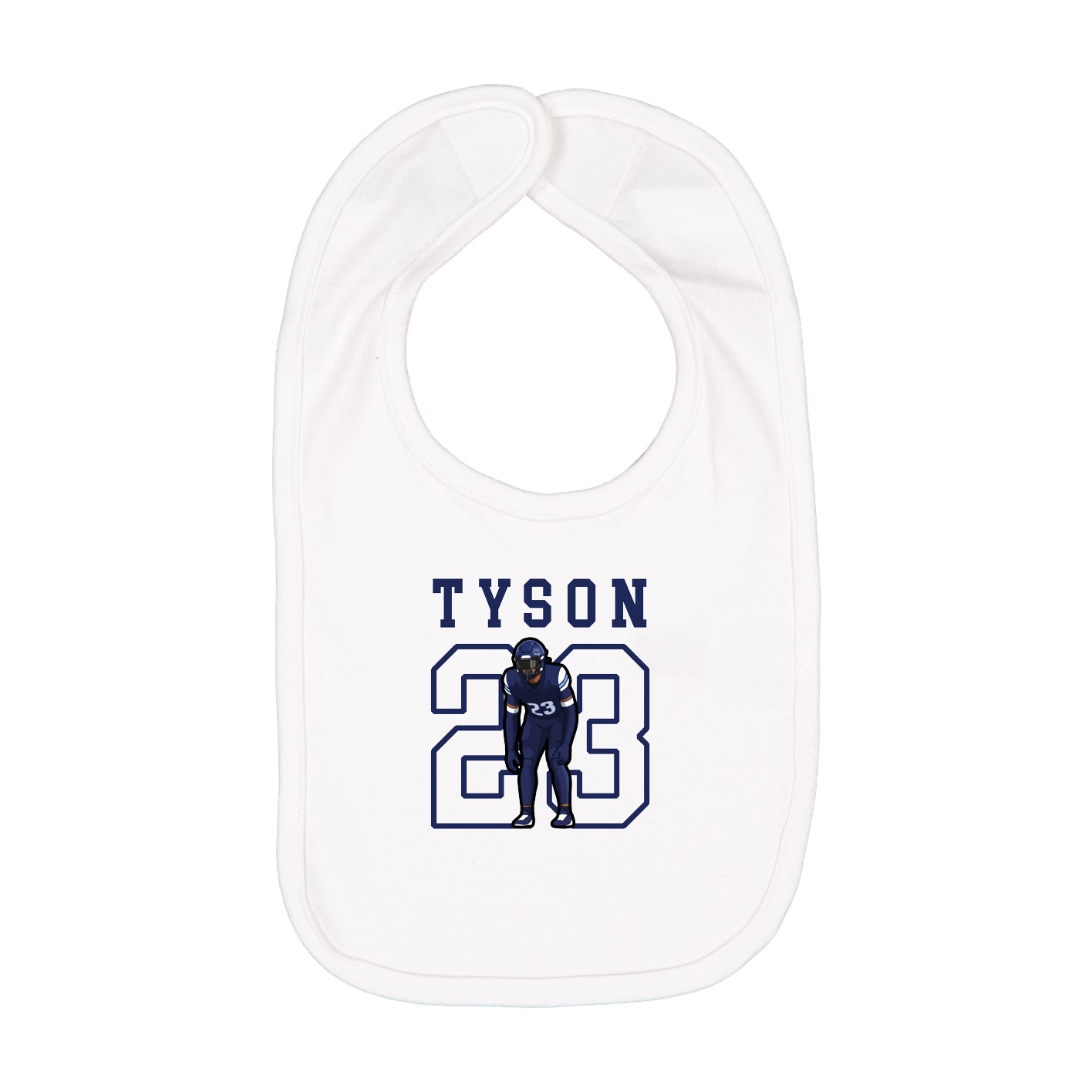 Infant Bib — Shirsey in White