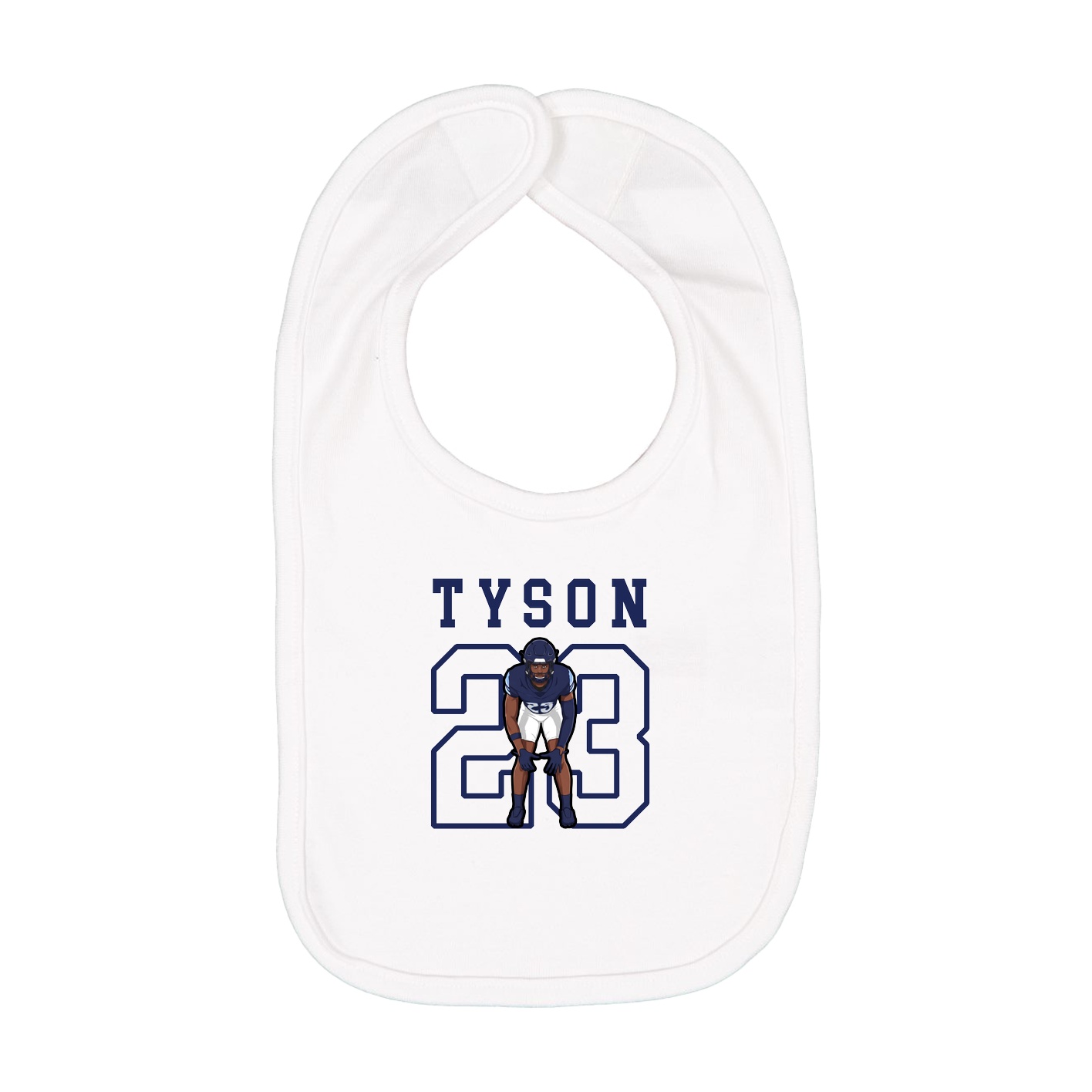 Infant Bib — Shirsey in White
