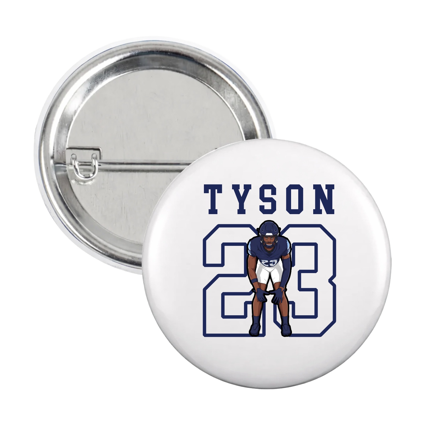 Game Day Button — Shirsey in White