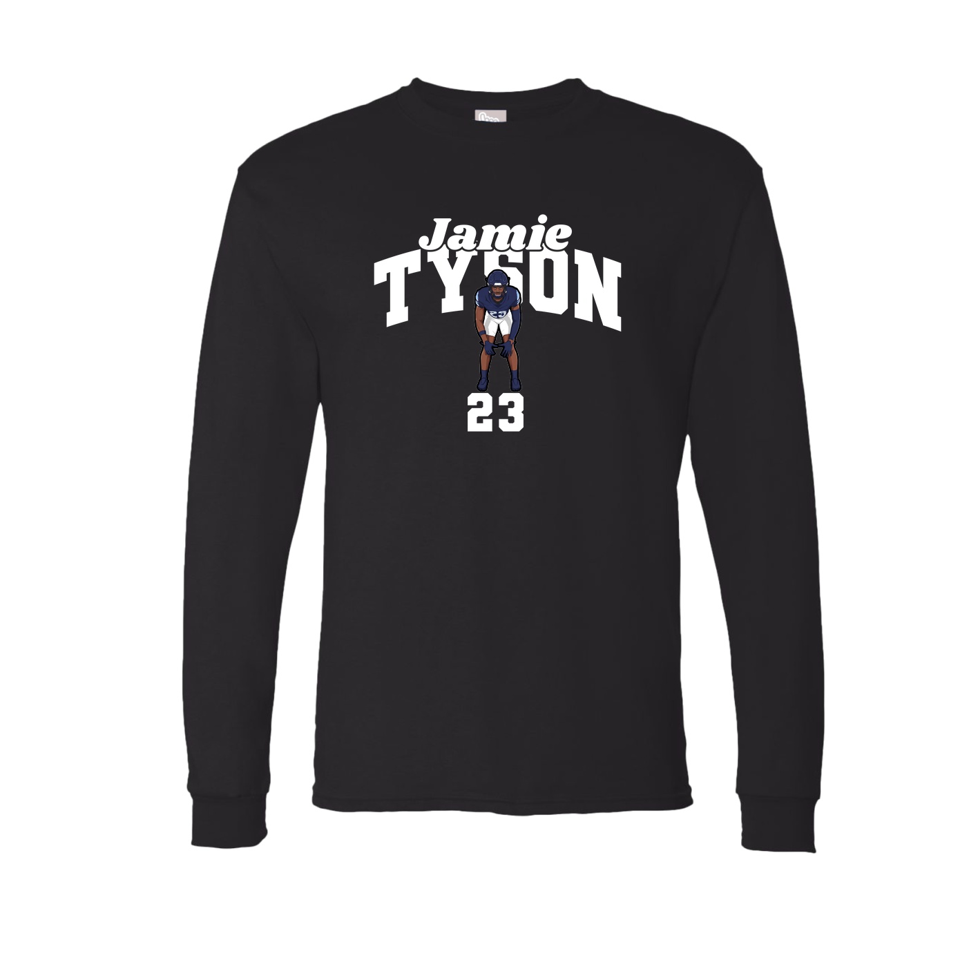Long Sleeve Tee — Signature Arch in Black