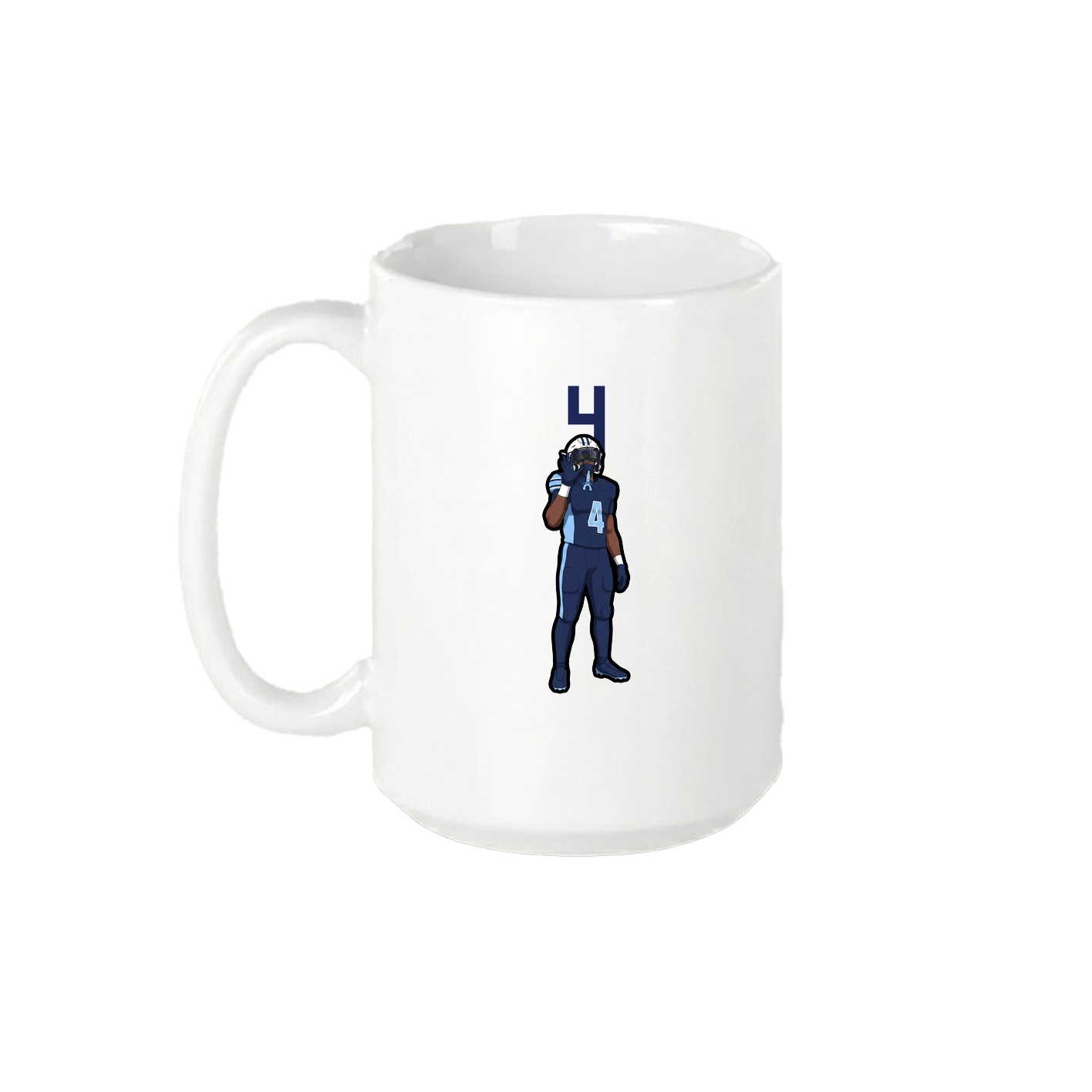 15oz Coffee Mug — Number Top in White