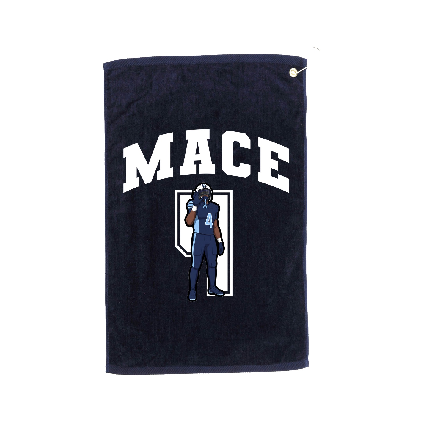 Golf Towel — Number in Navy