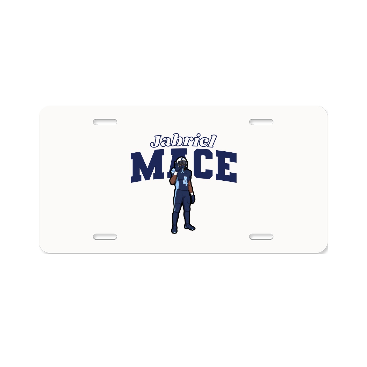 License Plate — Name Arch in Classic
