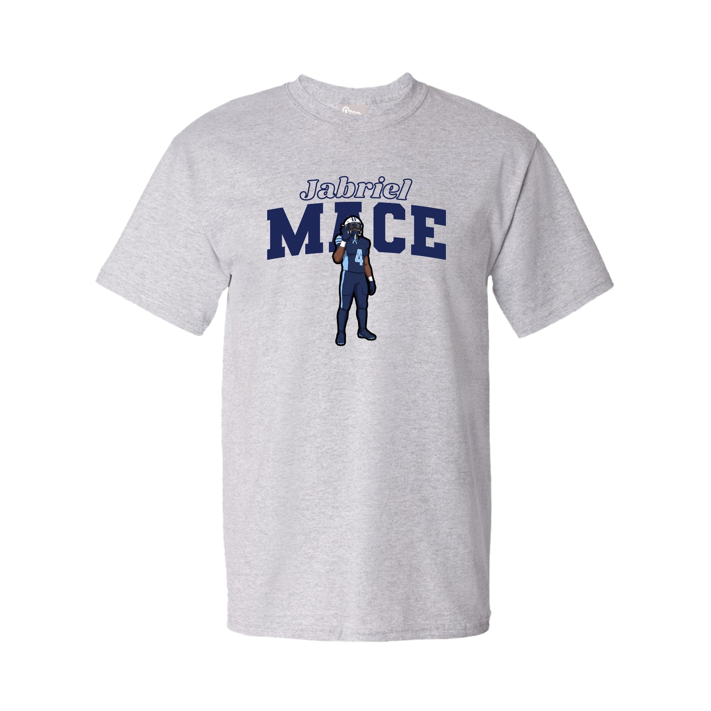 Youth Tee — Name Arch in Grey