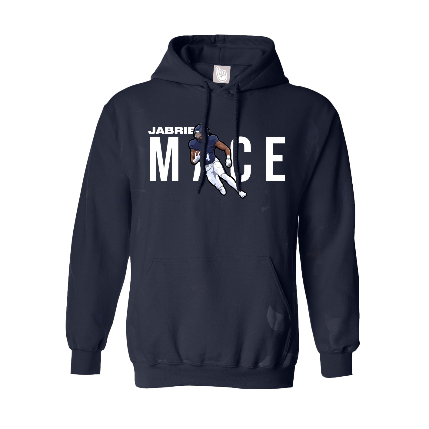 Hoodie — Player Name in Navy