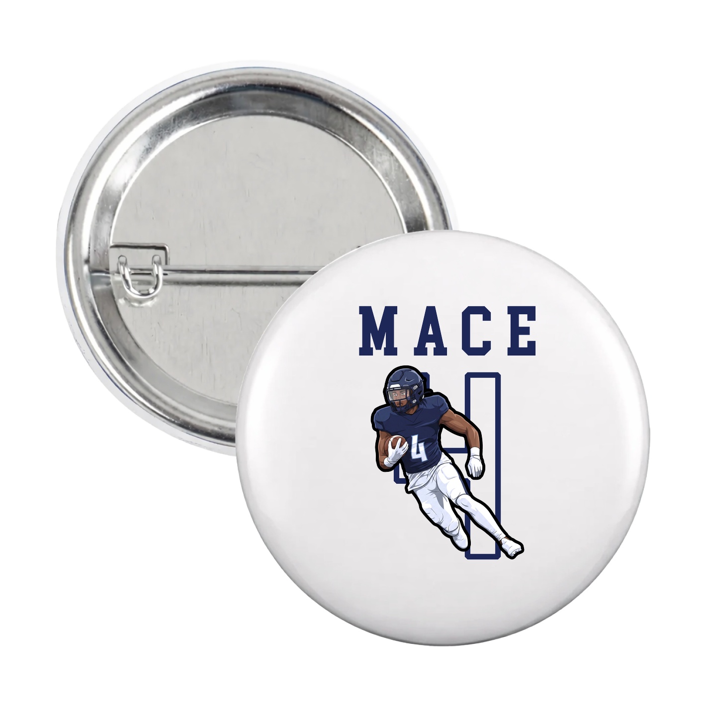 Game Day Button — Shirsey in White