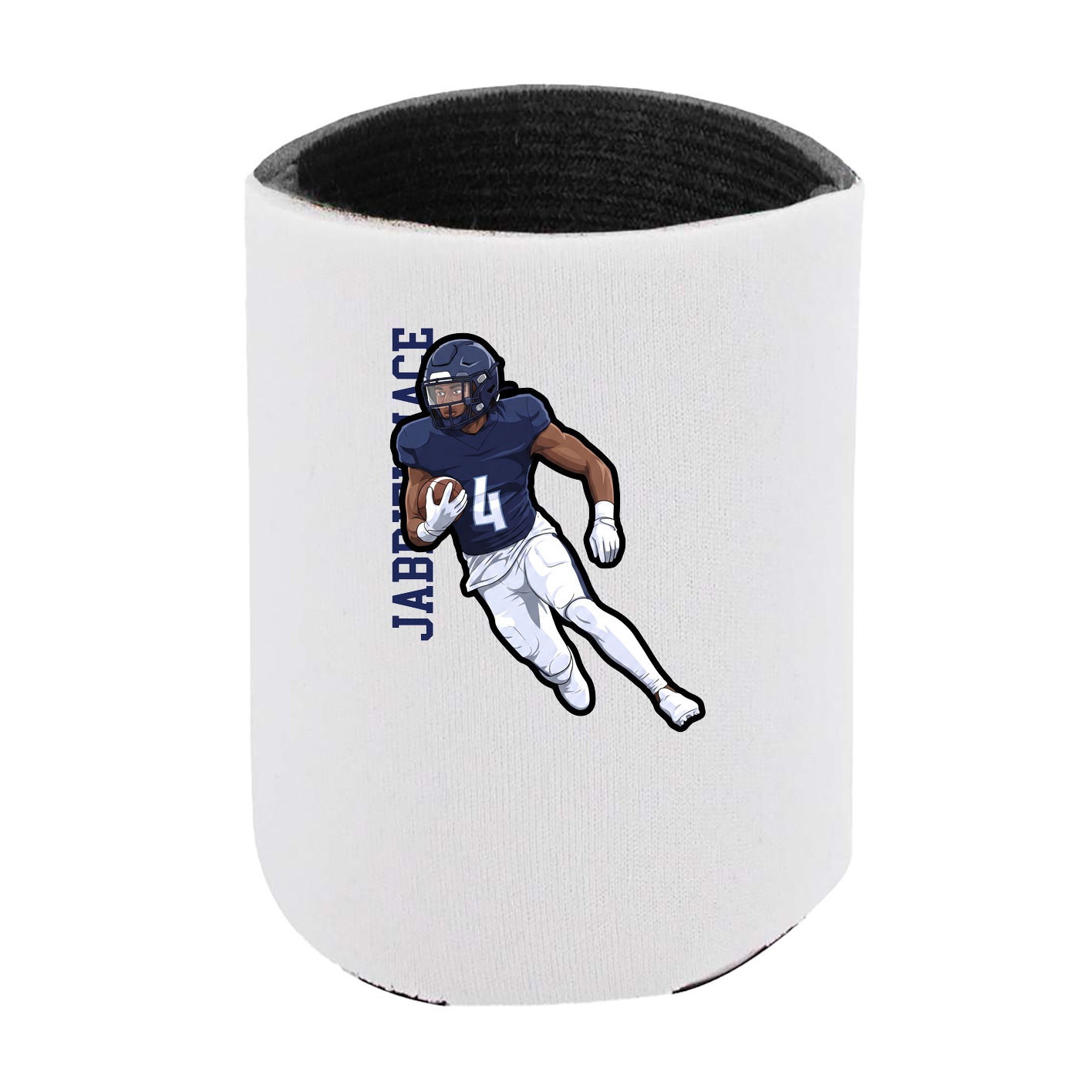 Can Holder — Name Vertical in White