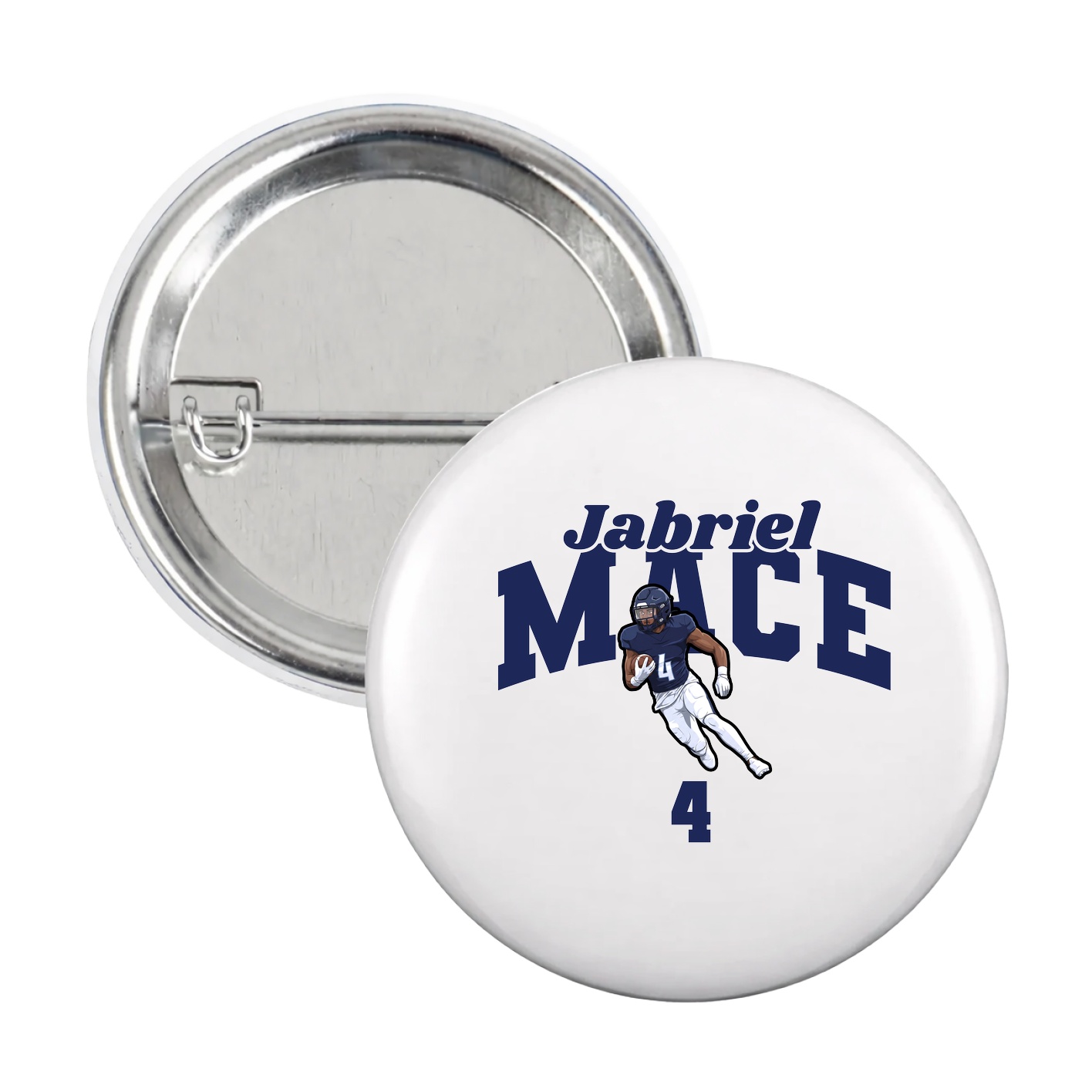 Game Day Button — Signature Arch in White