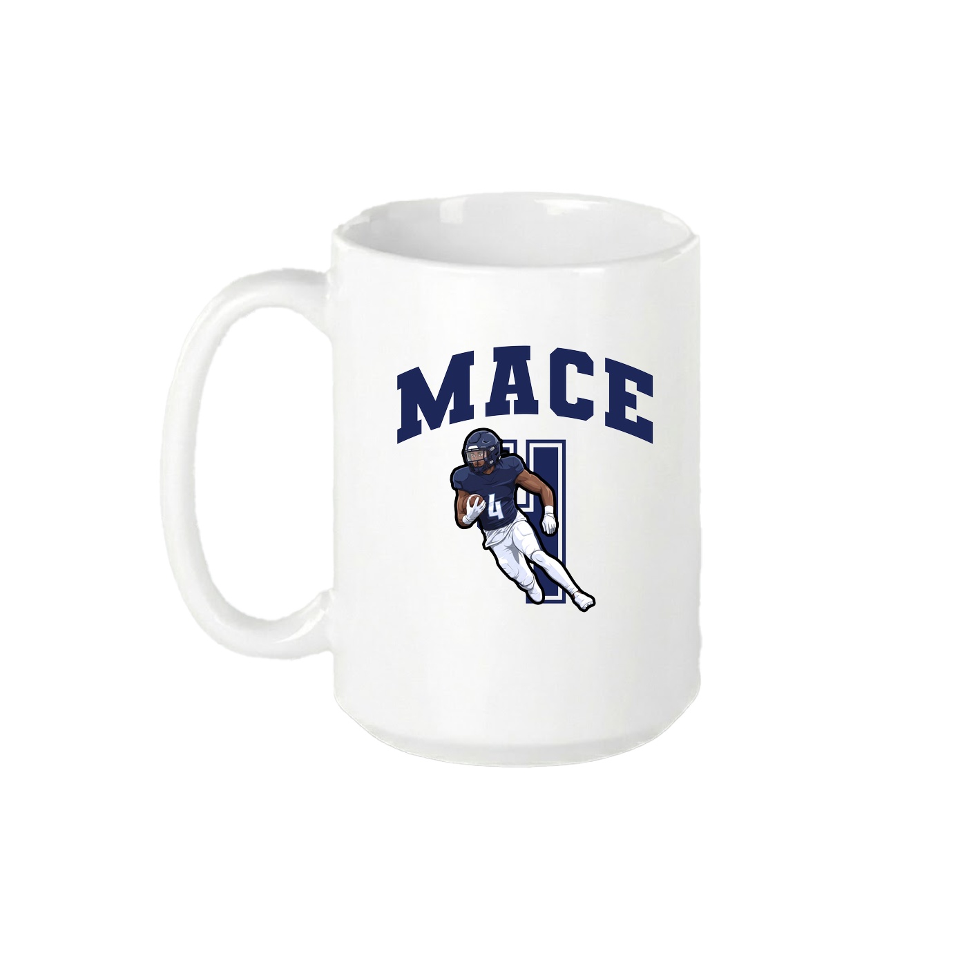 15oz Coffee Mug — Number in White