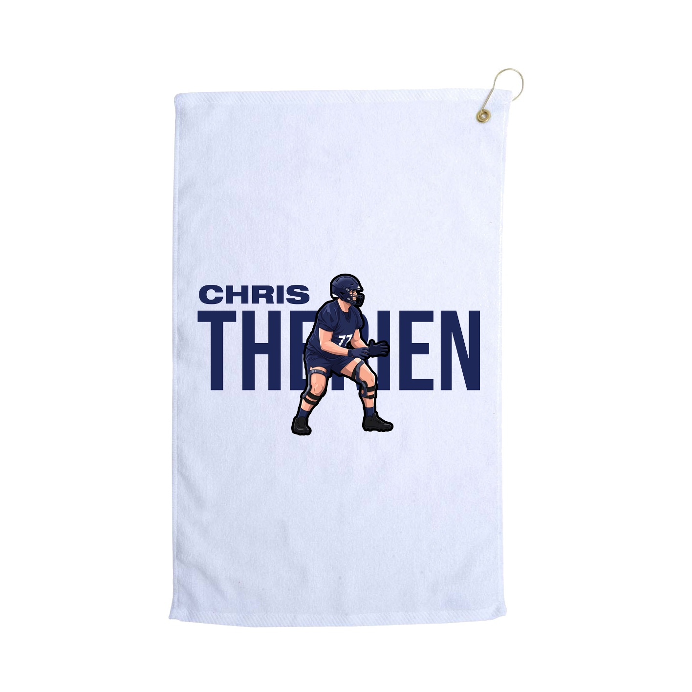 Golf Towel — Player Name in White