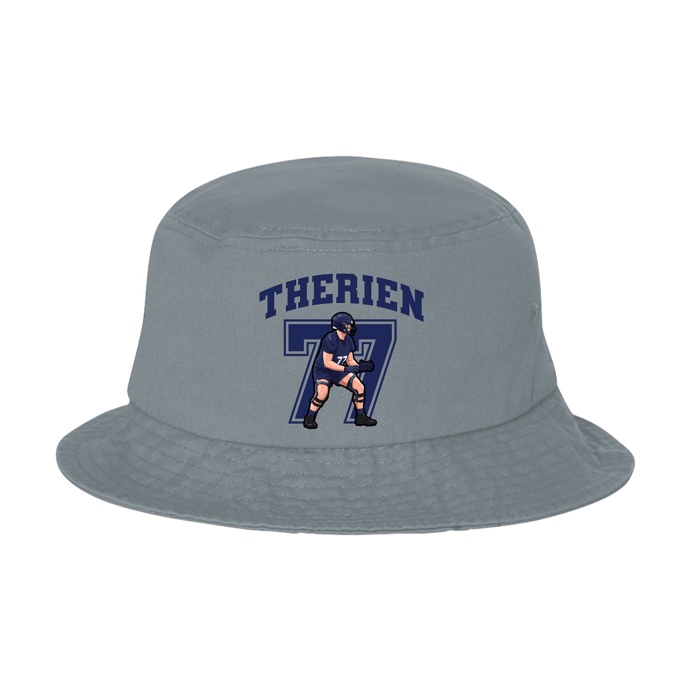 Bucket Cap — Number in Grey