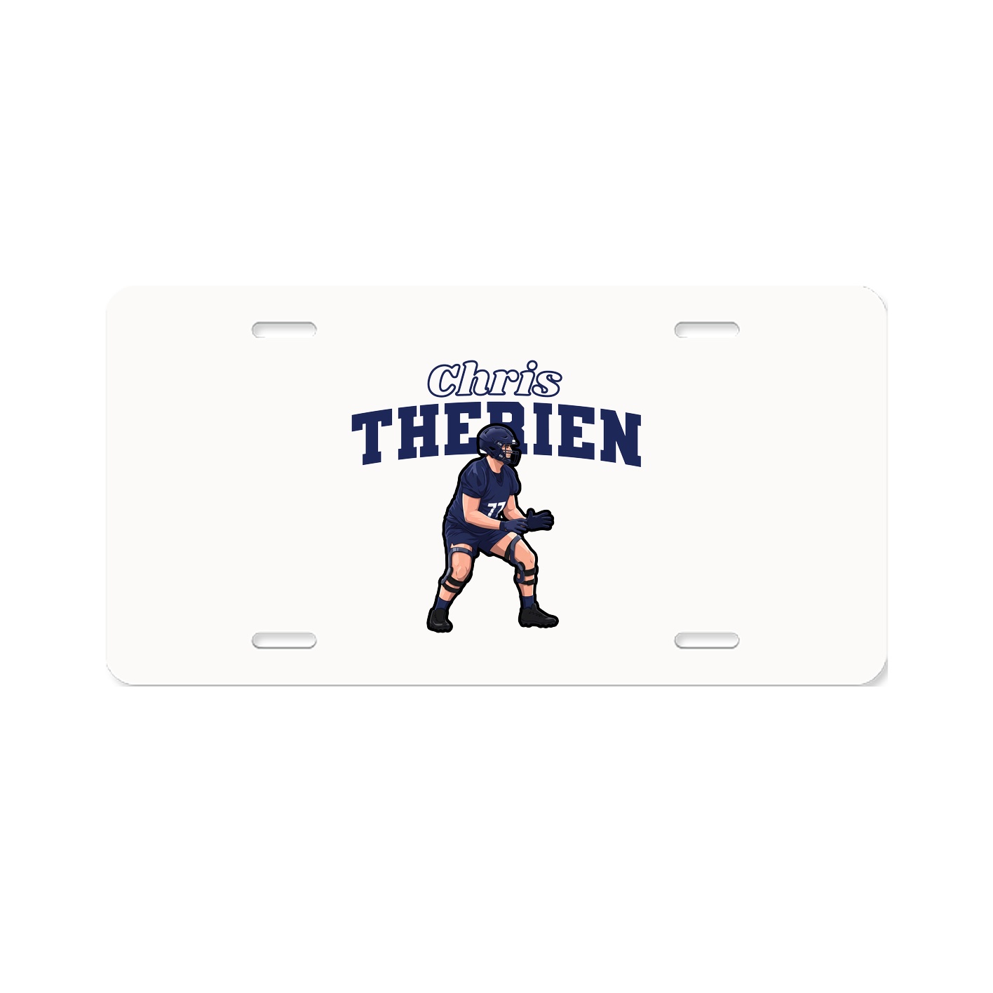 License Plate — Name Arch in Classic