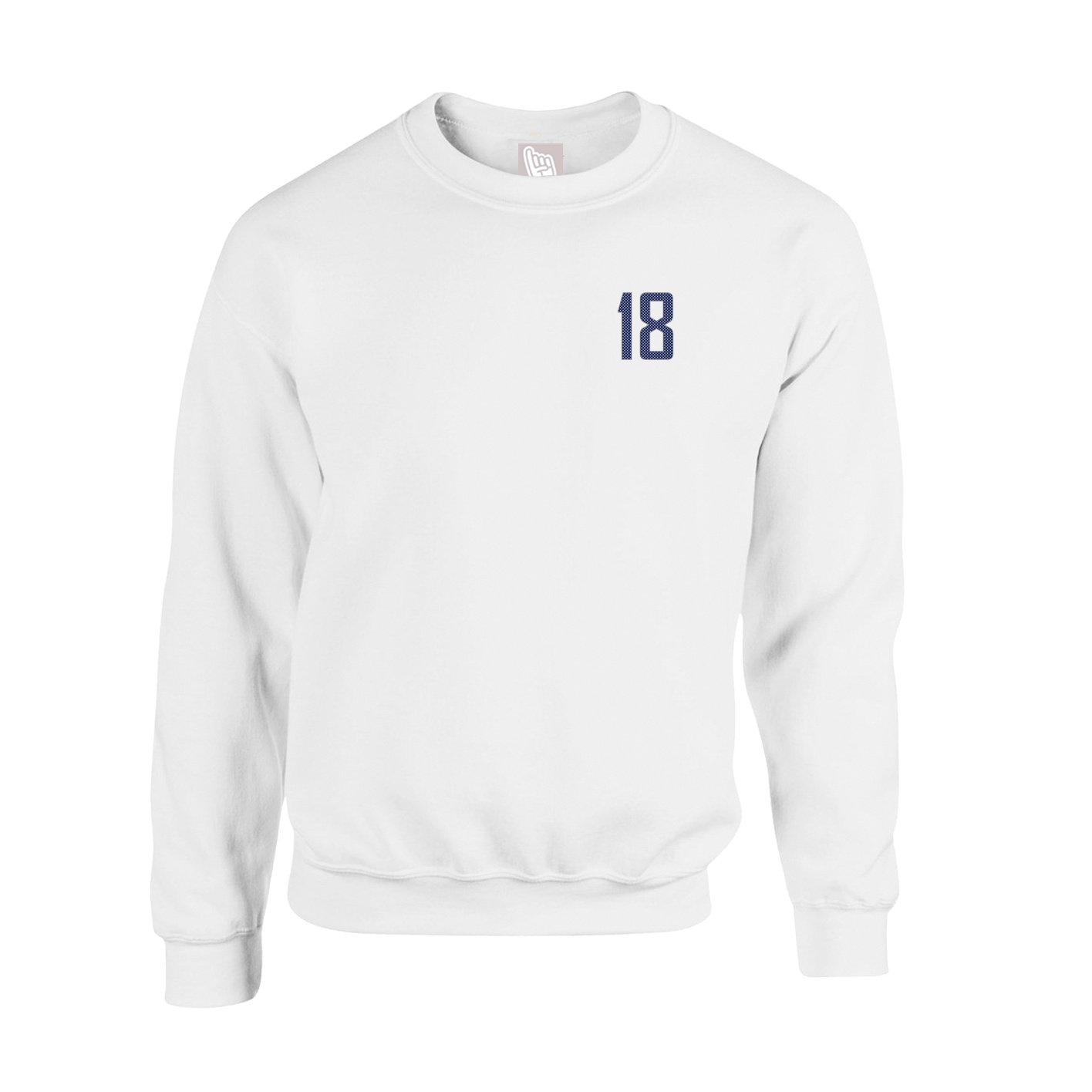 Fleece Crew — Front Shirsy in White