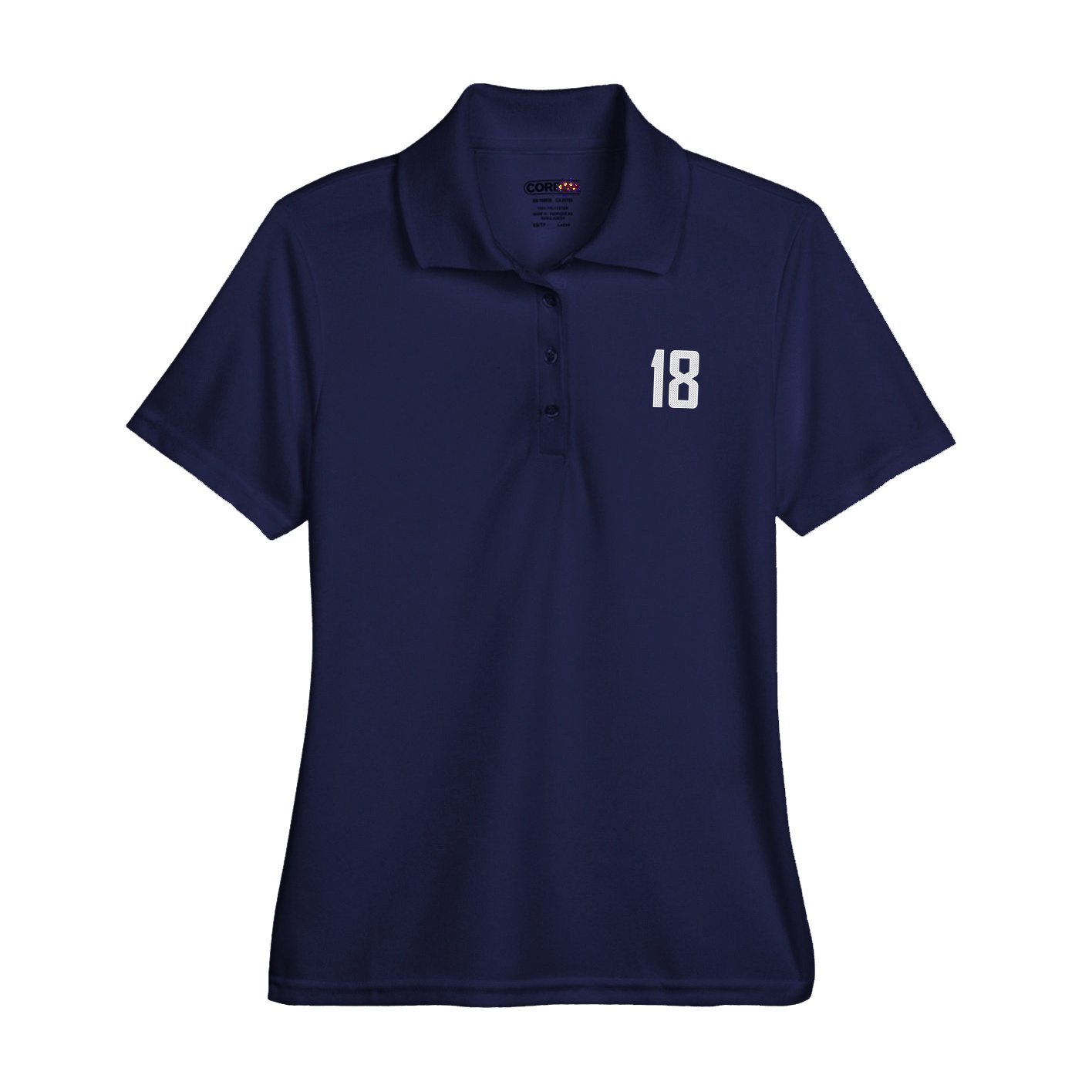 Womens Performance Polo — Front Shirsy in Navy