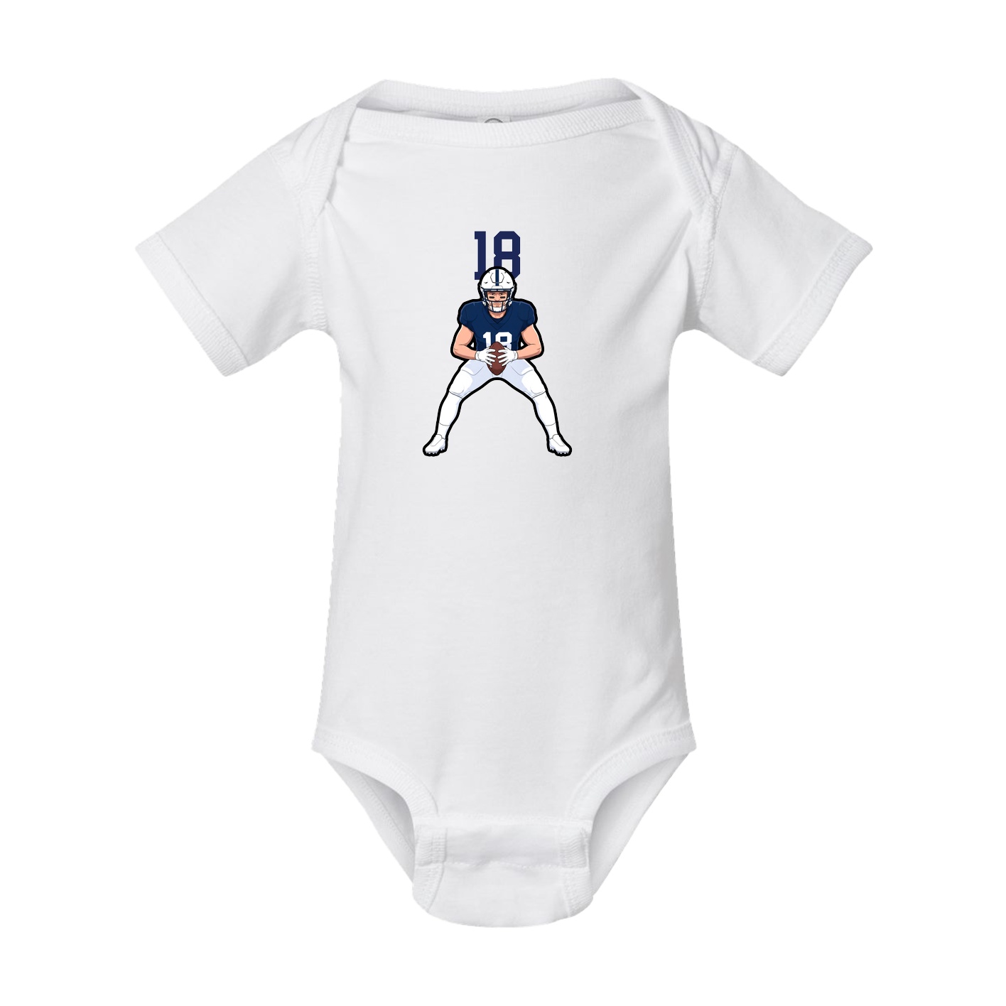 Baby Onesie — Number Top in White