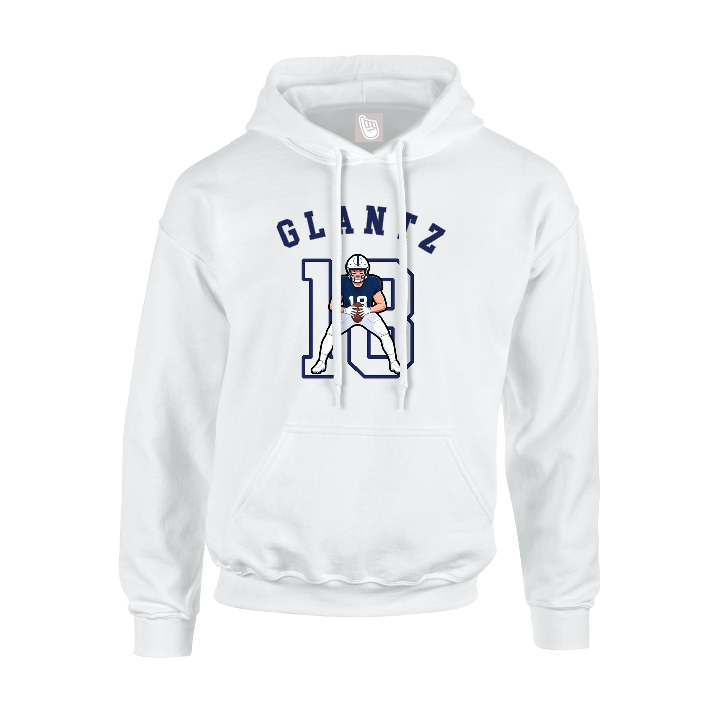 Youth Hoodie — Shirsey Arch in White