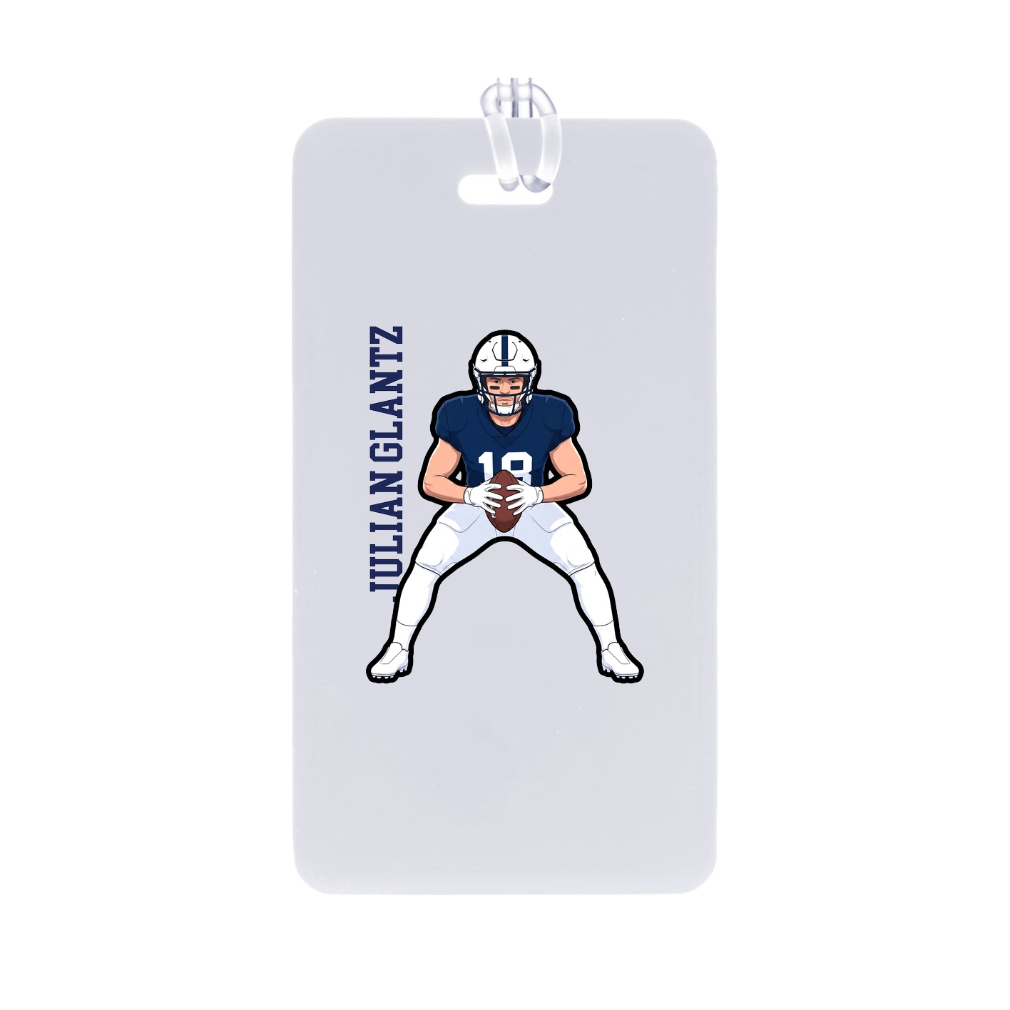 Bag Tag — Name Vertical in Classic